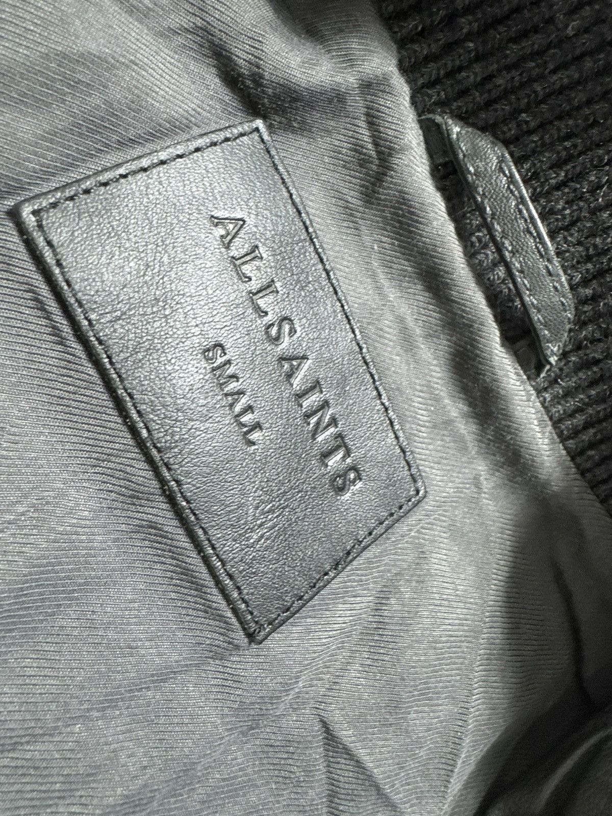 Allsaints Allsaints Leather Bomber Jacket Size S Size US S / EU 44-46 / 1 - 7 Thumbnail