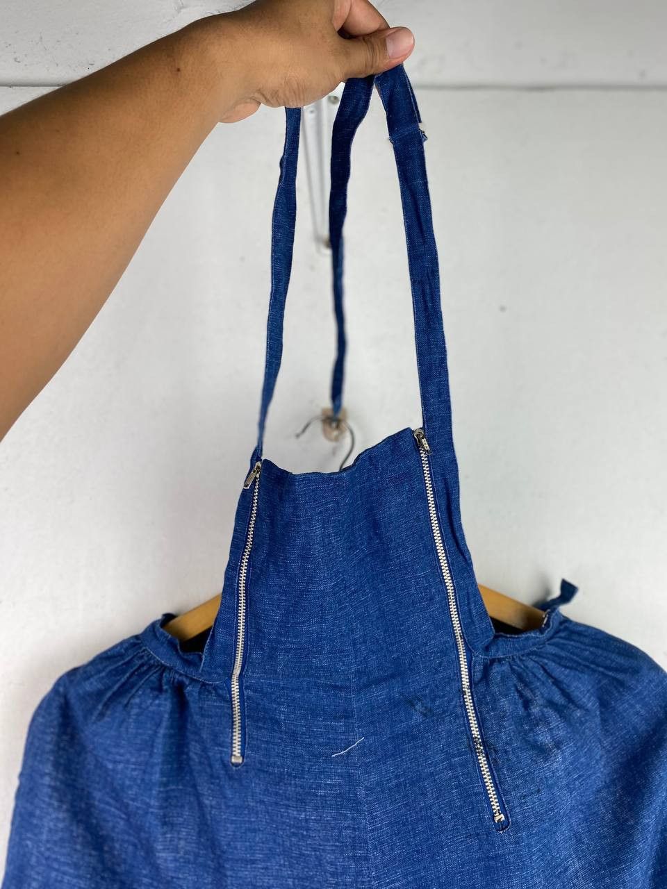 Comme des Garcons × If Six Was Nine vintage comme des garcons ad1989 denim short dress Size S / US 4 / IT 40 - 2 Thumbnail