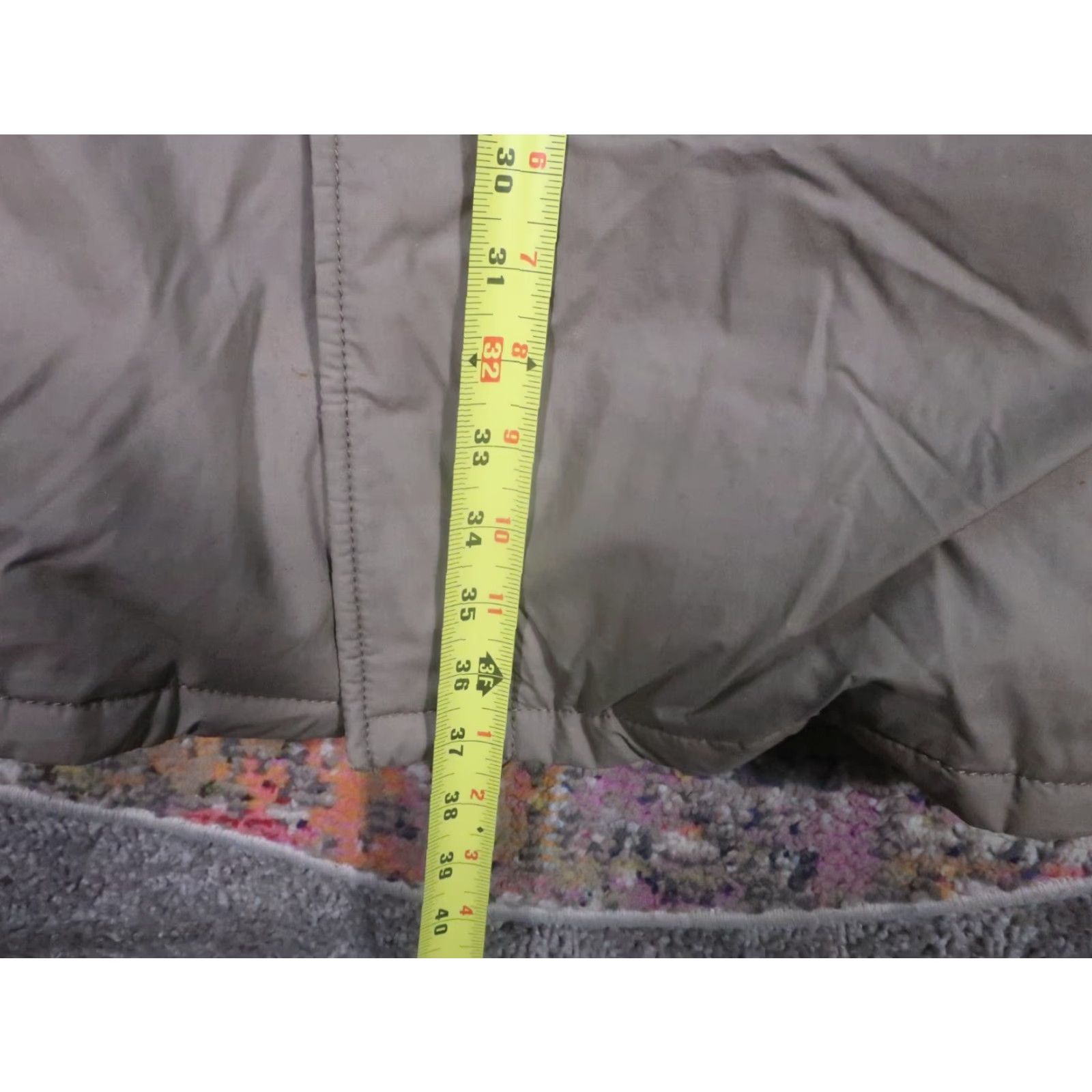 Bill Blass VINTAGE Bill Blass Coat Parka Puffer Down Large L Beige Removable Hood Mens USA 90s Paint Spots Size US L / EU 52-54 / 3 - 6 Thumbnail