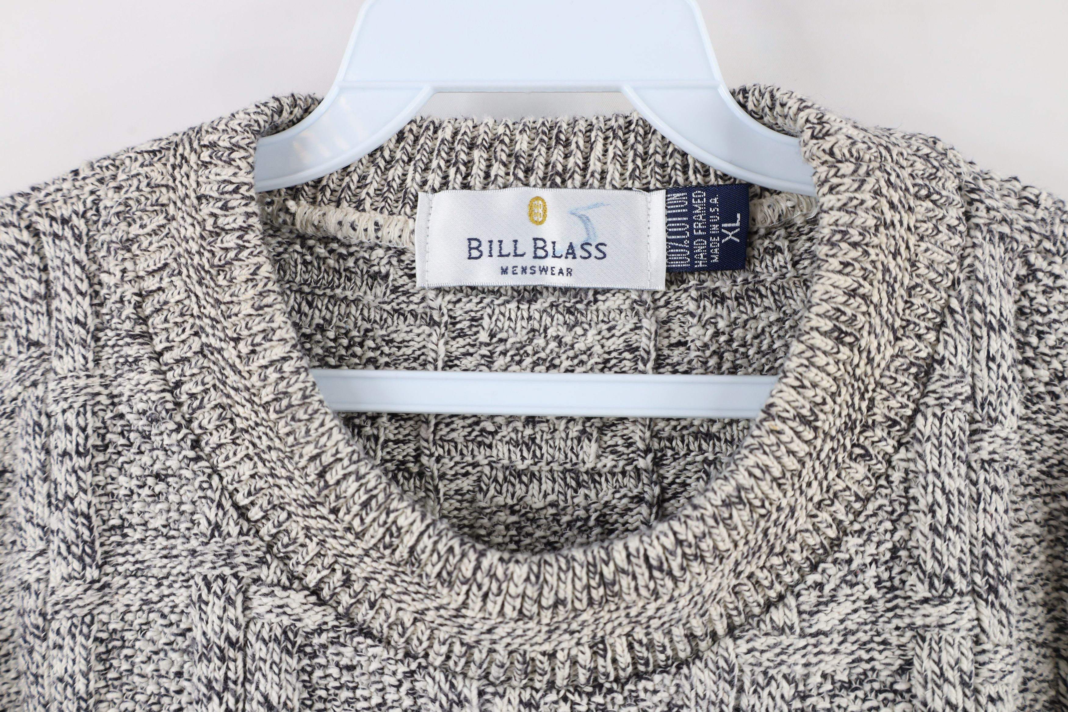 Vintage Vintage 90s Streetwear Hand Framed Cotton Knit Sweater USA Size US XL / EU 56 / 4 - 5 Thumbnail