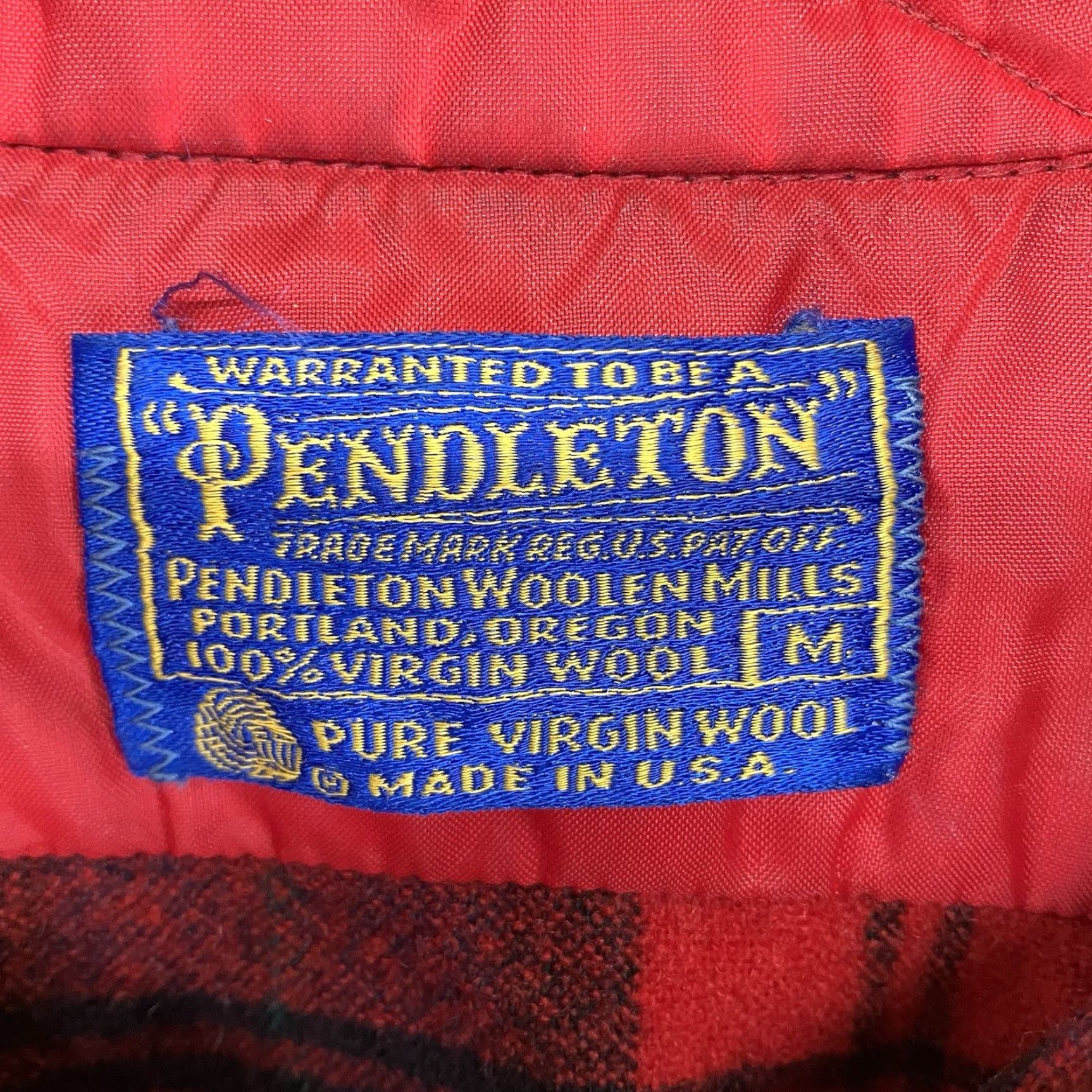 Pendleton VINTAGE Pendleton Wool Flannel Shirt Mens M Long Sleeve Red Plaid USA Retro Board Shirt Size US M / EU 48-50 / 2 - 3 Thumbnail