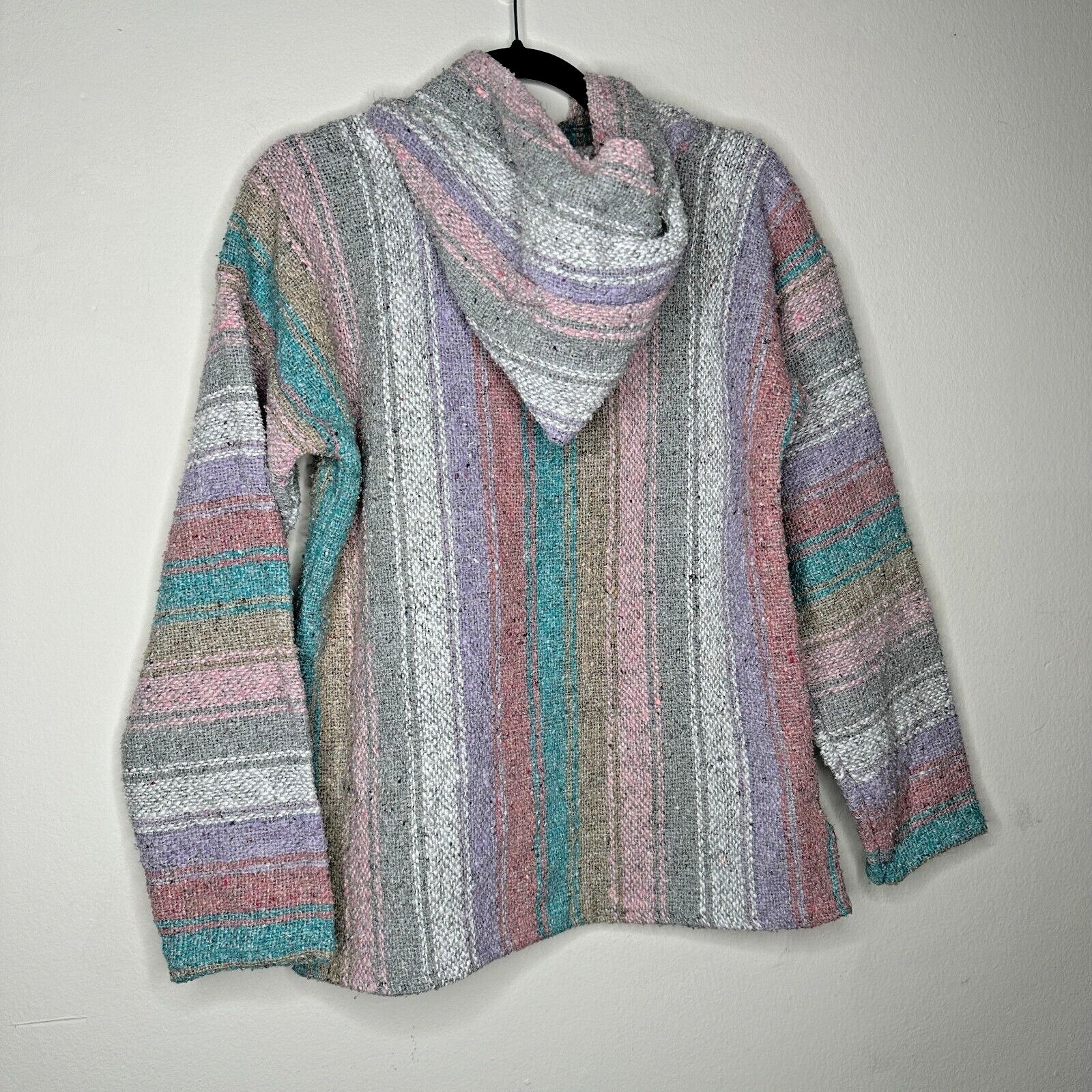 Other San Jose Pink Aqua Stripe Pullover Blanket Pocket Hoodie L Size L / US 10 / IT 46 - 9 Thumbnail