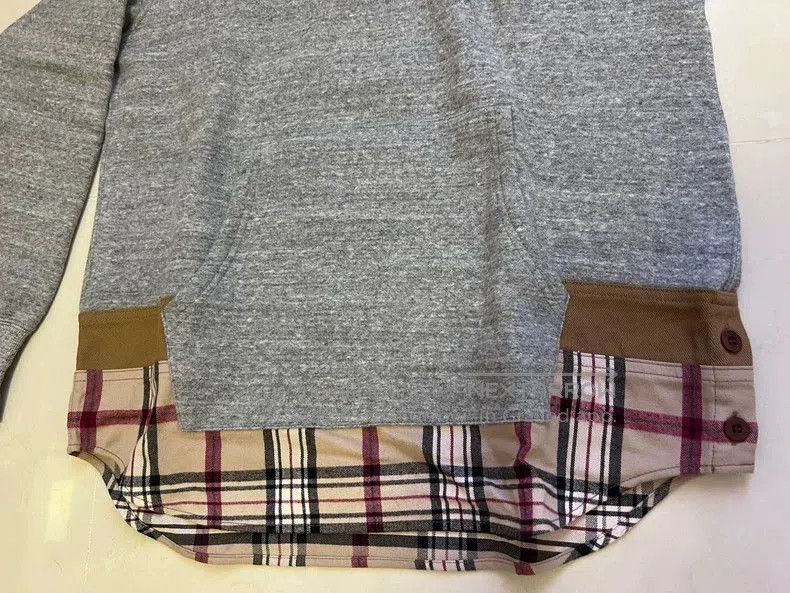 Comme des Garcons CDG Homme Layered Hem Gray Hoodie. Size US S / EU 44-46 / 1 - 2 Thumbnail