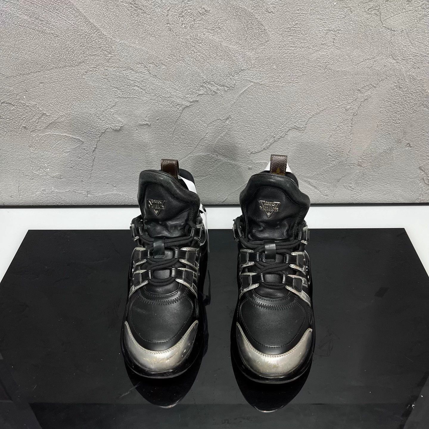 Louis Vuitton LV Archlight Black Silver Dad Sneakers 36.5 Size US 5.5 / IT 35.5 - 2 Thumbnail