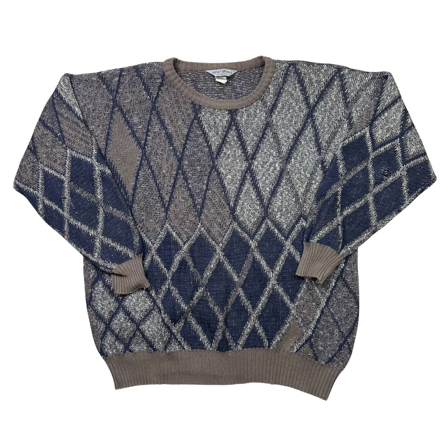 Vintage Vintage 80s Da Vinci Knit Sweater Size XXL / US 16-18 / IT 52-54 - 1 Thumbnail
