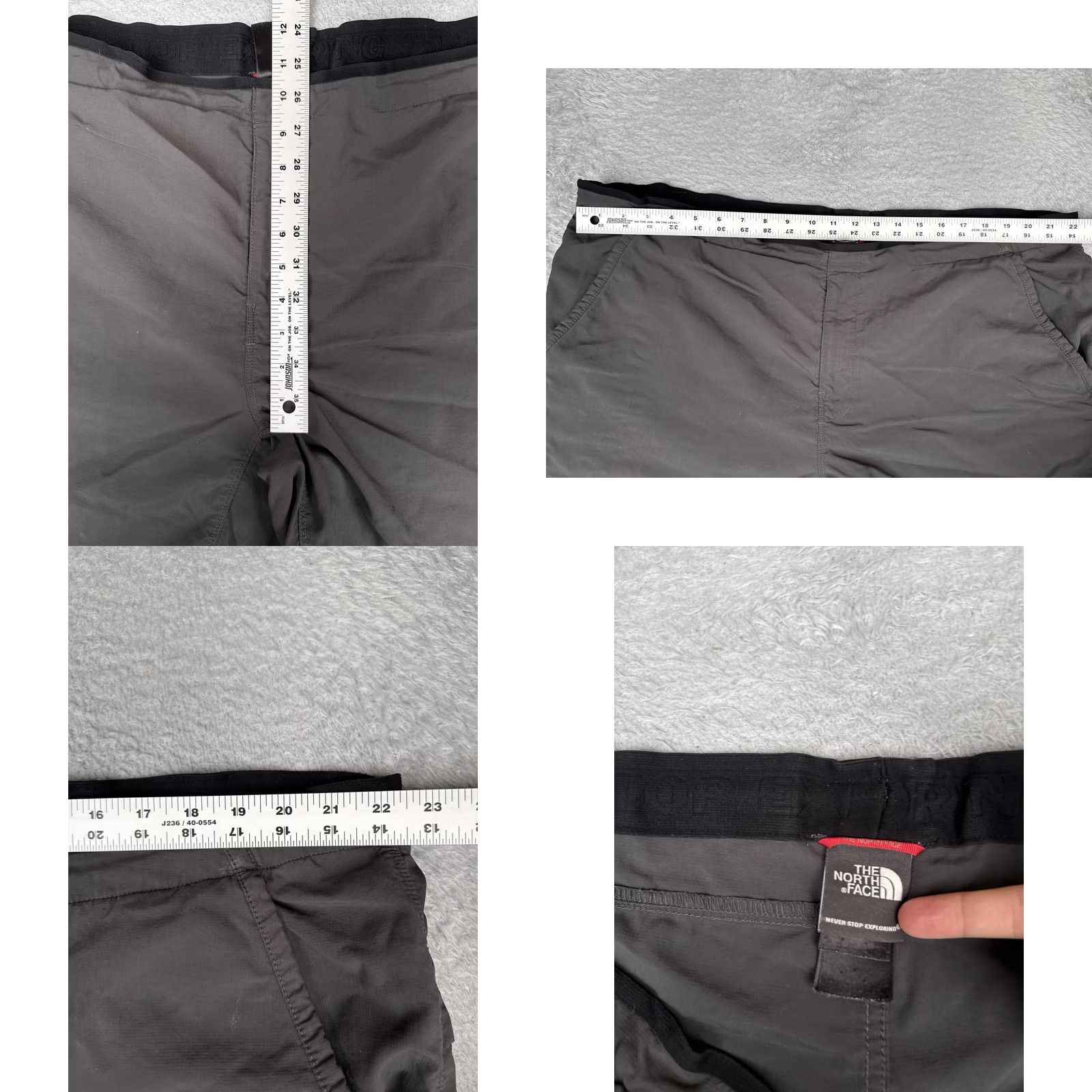 The North Face The North Face Shorts Mens Medium Gray Microfiber 10 Inseam Elastic Waist Casual Size US 31 - 8 Thumbnail