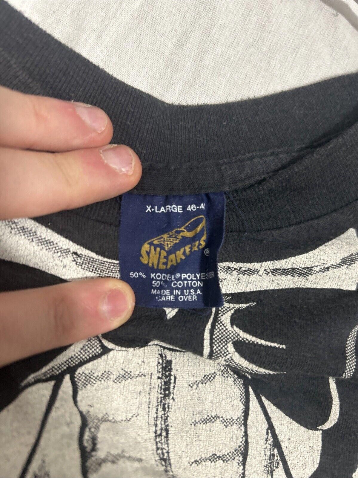 Designer 1980 Tuxedo Print Single Stitch T-Shirt By Sneakers Brand Size US XL / EU 56 / 4 - 3 Thumbnail