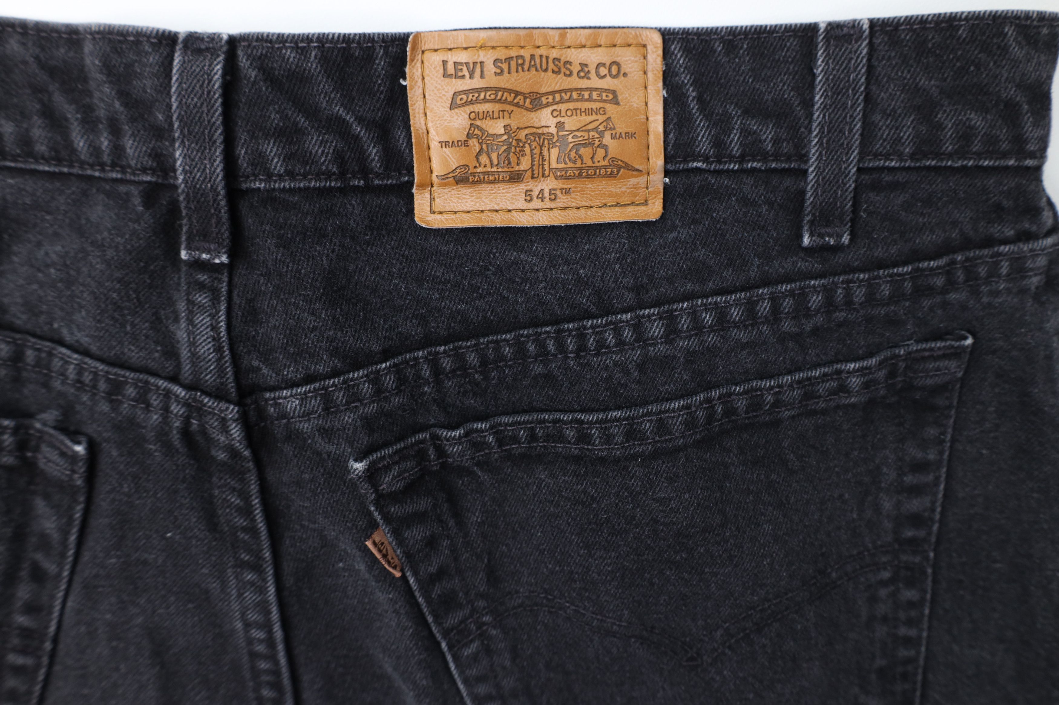 Levi's Vintage 90s Levis 545 Loose Fit Denim Jeans Black Cotton Size US 38 / EU 54 - 12 Thumbnail