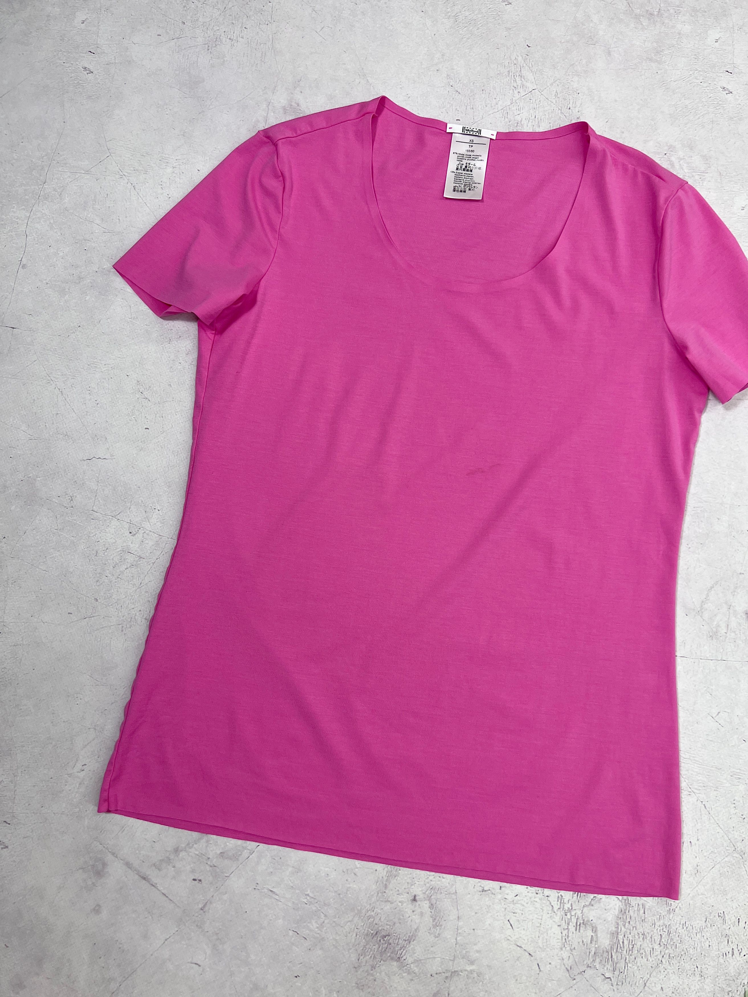 Designer × Mugler × Wolford Mugler Wolford T-Shirt Women Ladies Basic Pink Size XS / US 0-2 / IT 36-38 - 4 Thumbnail