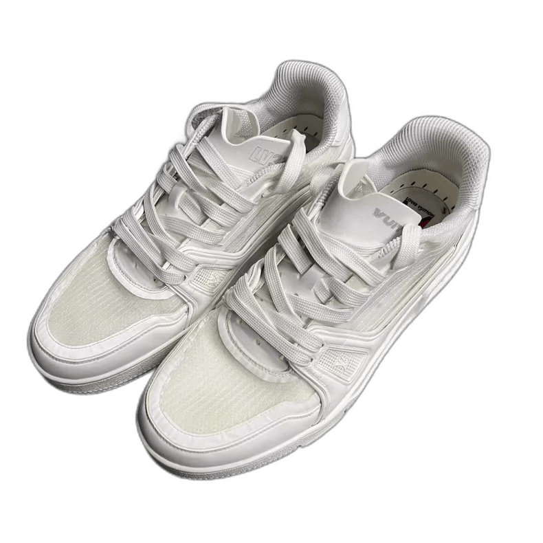 Louis Vuitton Louis Vuitton White Low-Top Sneakers Size US 6 / EU 39 - 1 Thumbnail