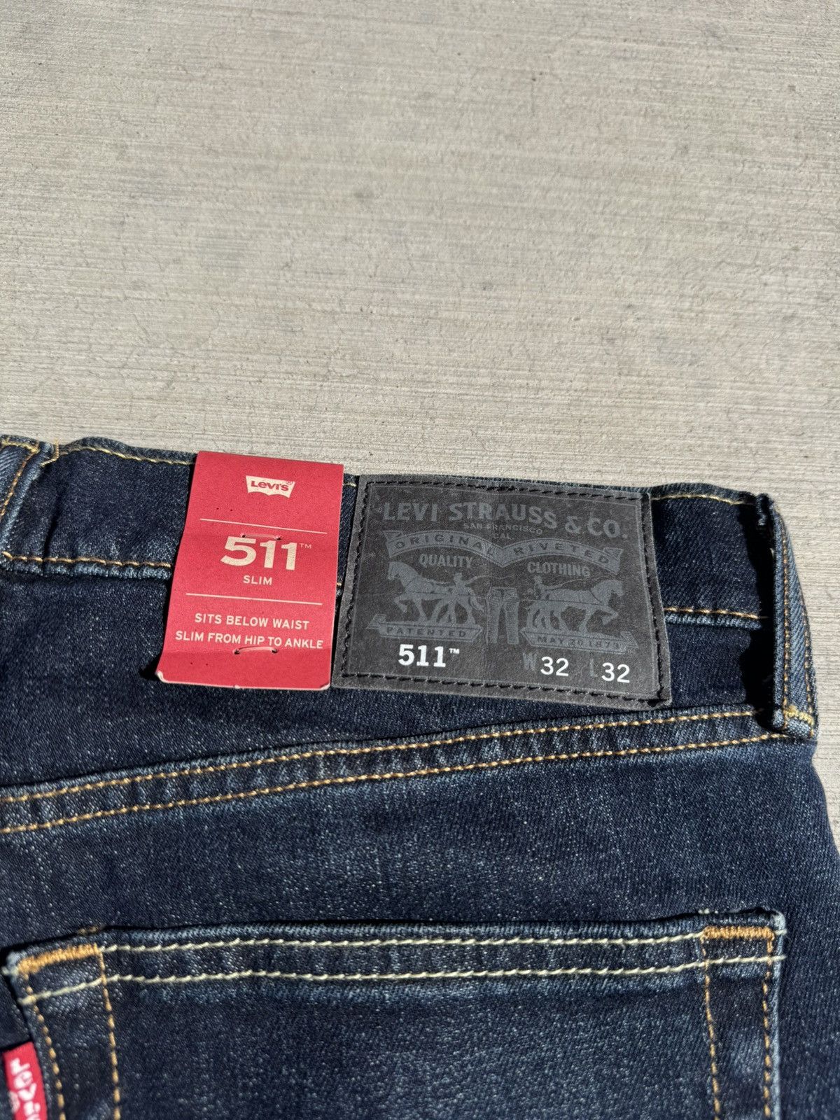 Levi's LEVI’S 511 SLIM BLUE JEANS DENIM STRETCH 32 x 32 BRAND NEW Size US 32 / EU 48 - 6 Thumbnail