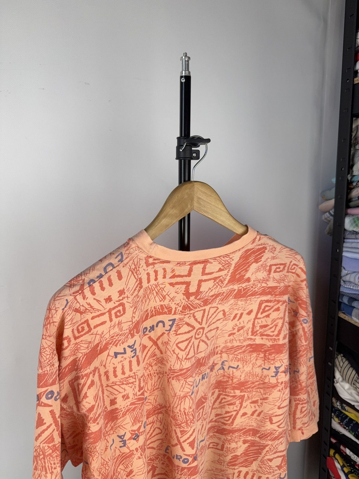Japanese Brand × Vintage Vintage 80s European Monogram Japanese Art print T shirt Size US S / EU 44-46 / 1 - 8 Thumbnail