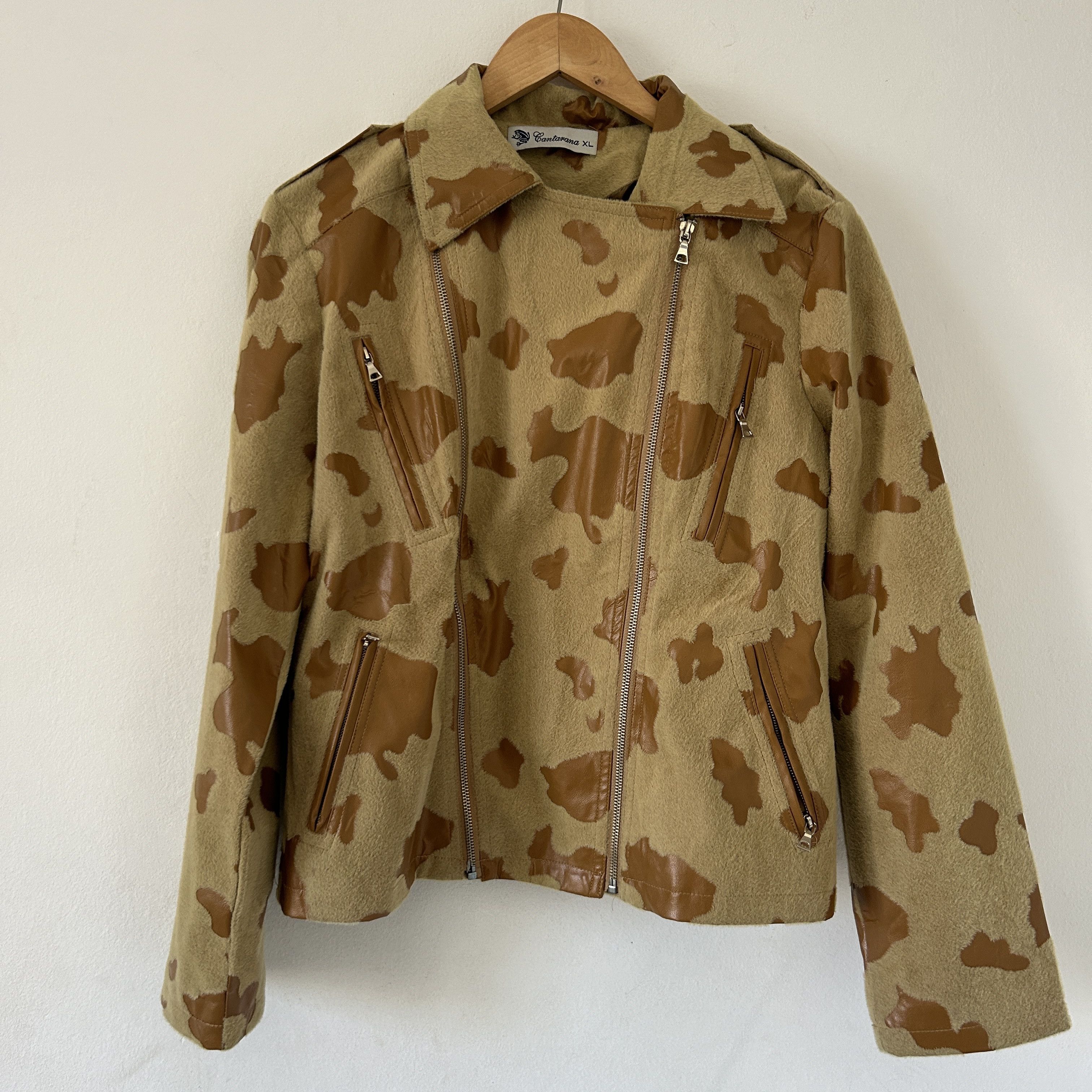 Vintage Vintage y2k cow print zip up jacket Size XL / US 12-14 / IT 48-50 - 7 Thumbnail