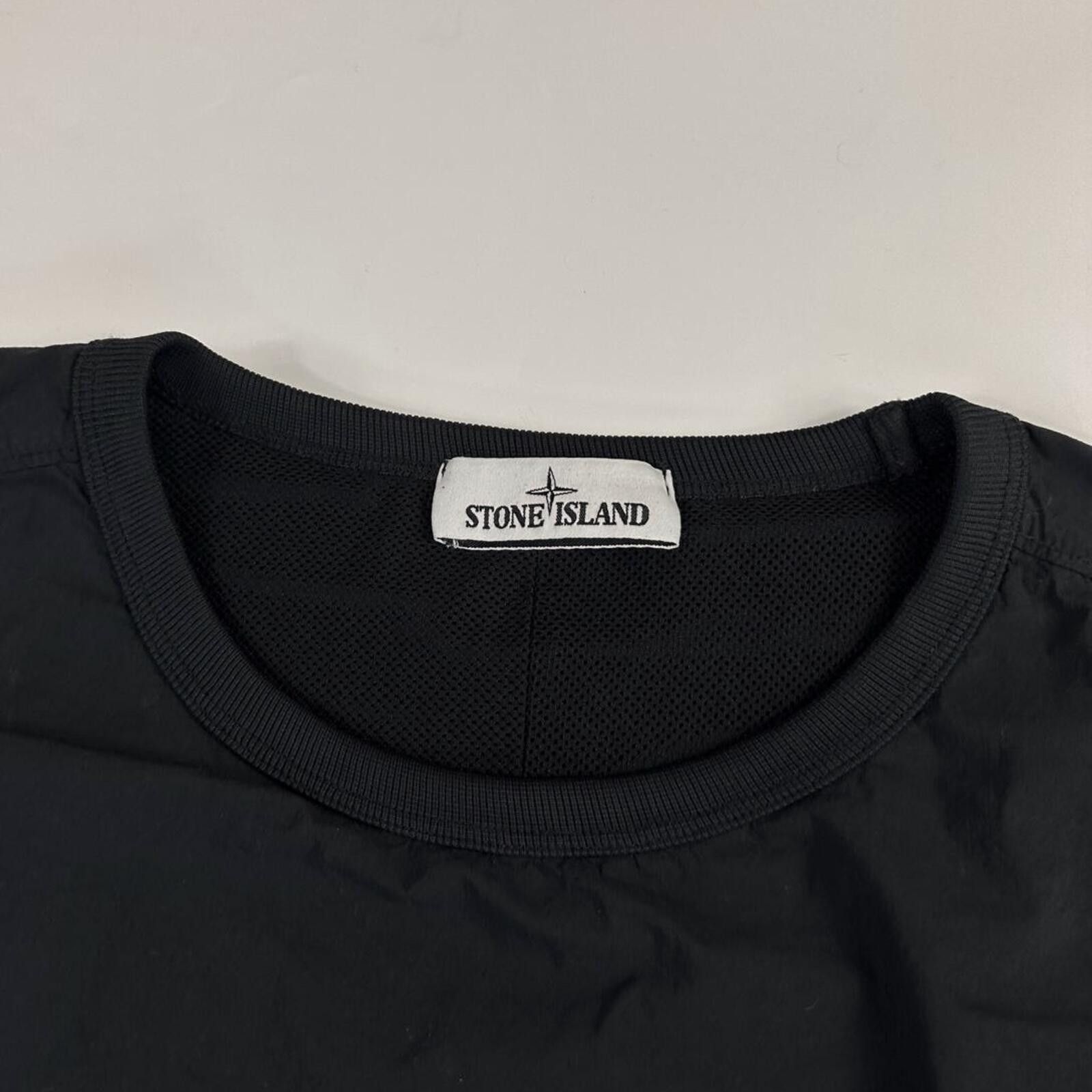 Stone Island Stone Island Naslan Light Nylon Sweatshirt Black Medium Size US XL / EU 56 / 4 - 3 Thumbnail