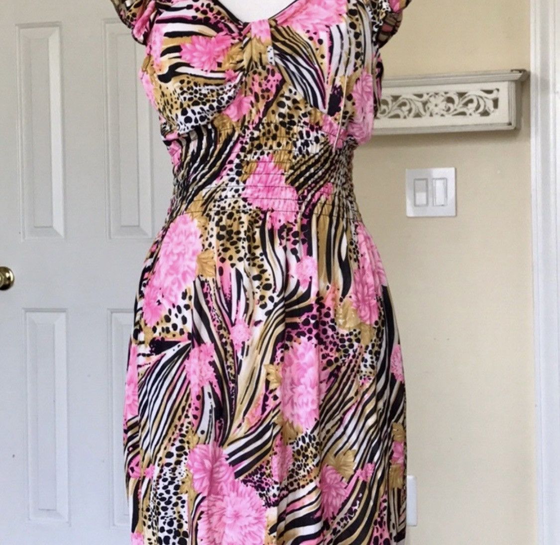 Other YPP EMBROIDERED MULTI ANIMAL PRINT ABOVE KNEE DRESS Size M / US 6-8 / IT 42-44 - 2 Thumbnail
