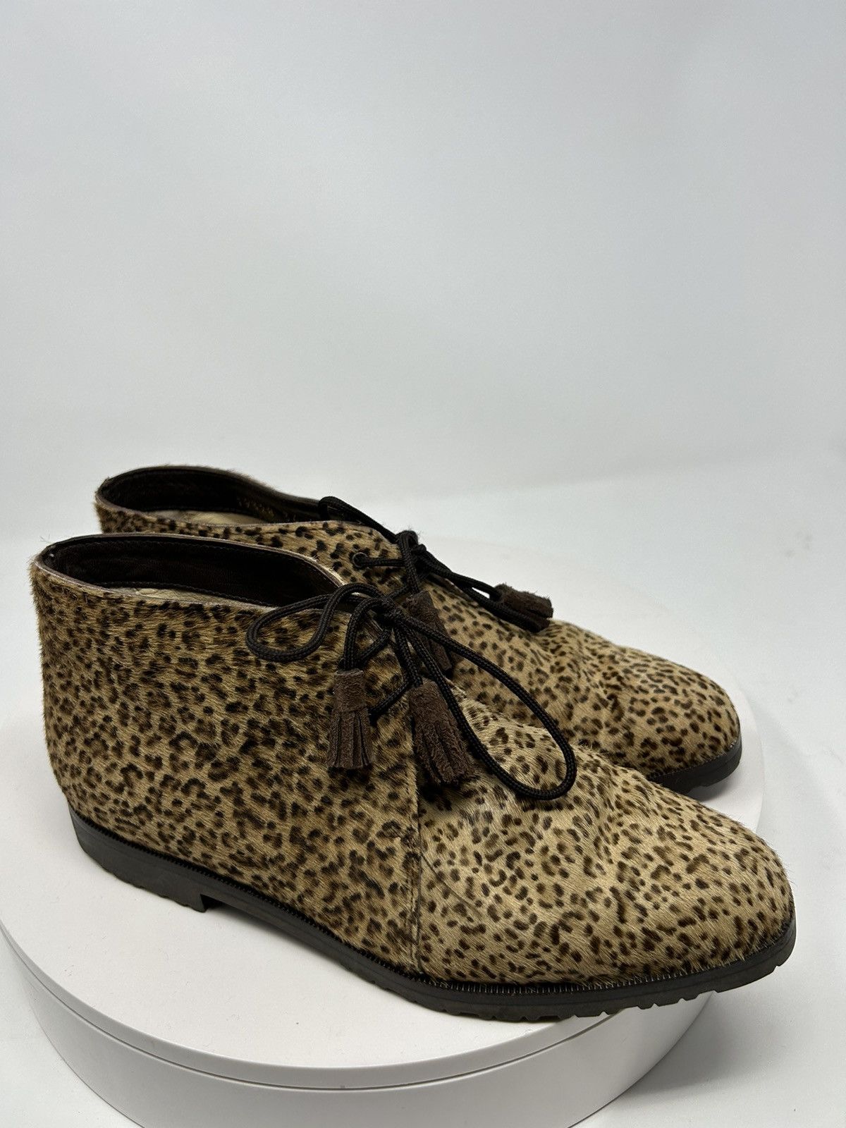 Bottega Veneta Bottega Veneta pony hair print booties 36/5.5 Size US 5.5 / IT 35.5 - 3 Thumbnail