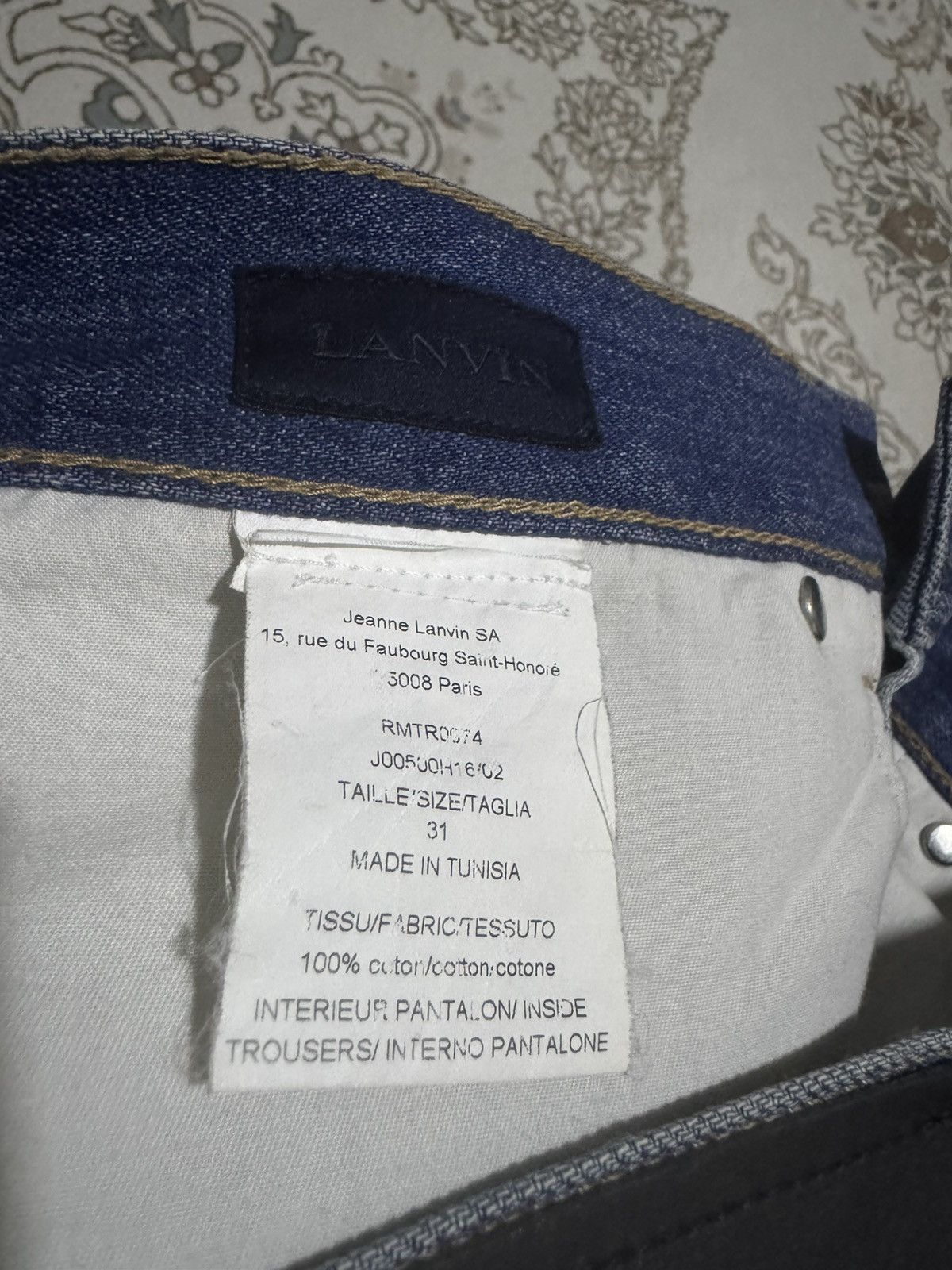 Lanvin × Vintage OG Lanvin Dior 2 Tones Colour Denim Straight Cut Jeans Size US 32 / EU 48 - 6 Thumbnail