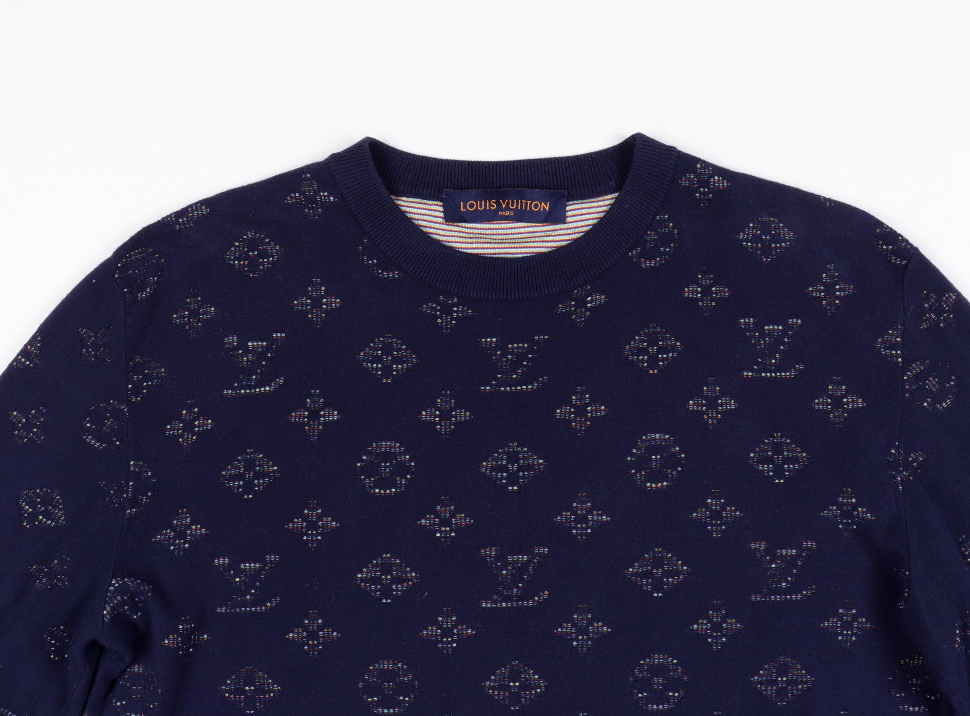 Louis Vuitton Men's Louis Vuitton Blue Monogram Sweater Size S Size US S / EU 44-46 / 1 - 3 Thumbnail