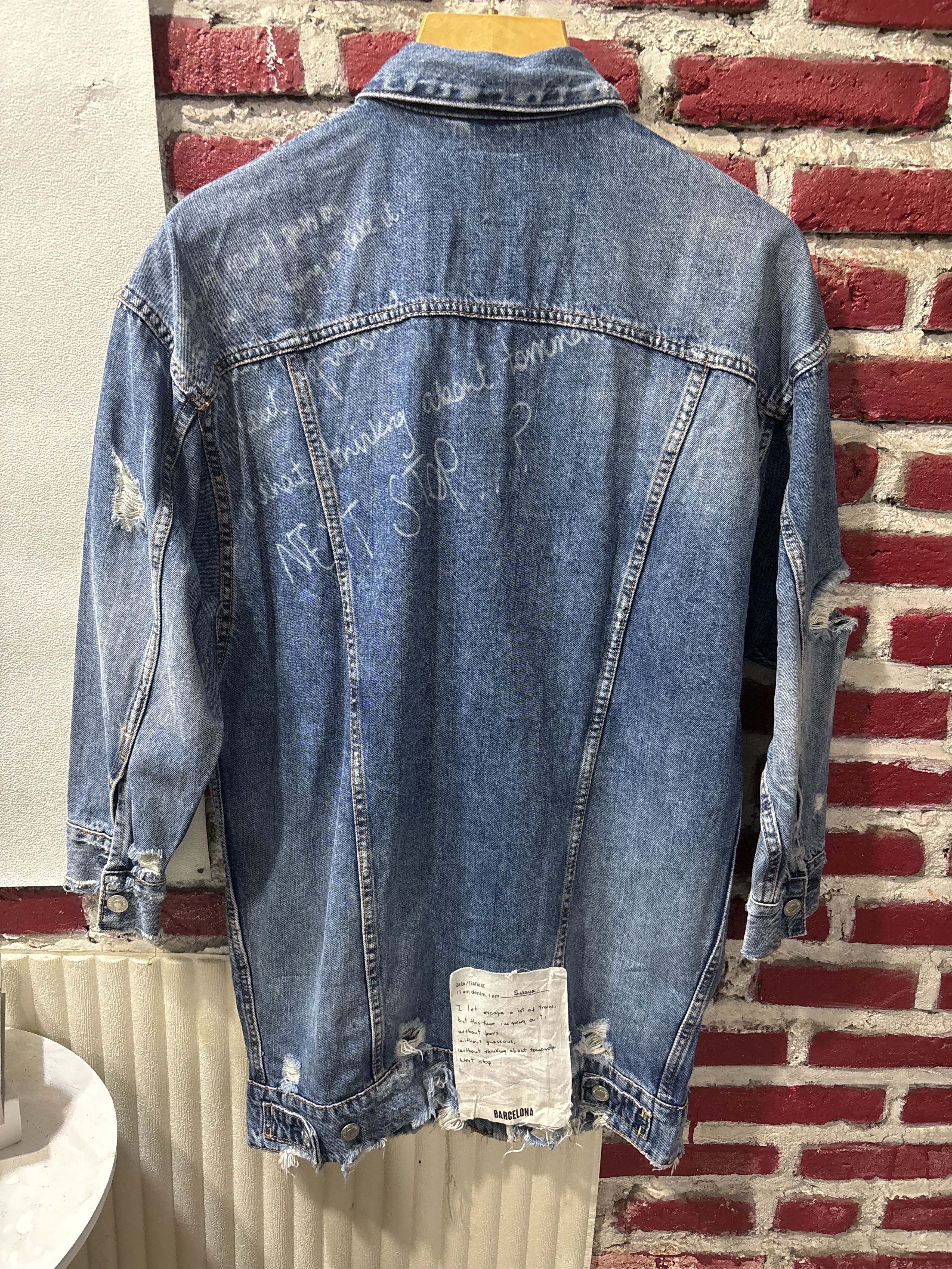 Zara Long jacket Denim Zara Size S / US 4 / IT 40 - 2 Thumbnail