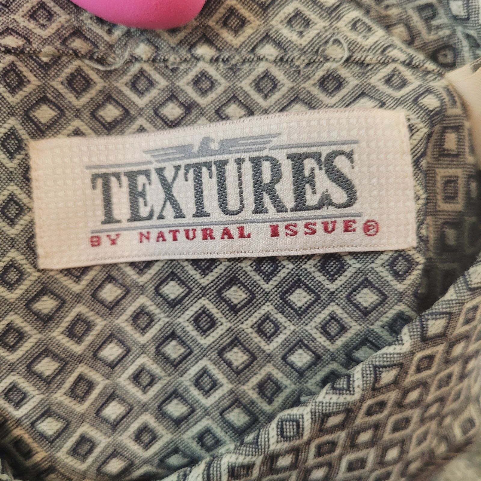 Natural Issue Natural Issue Shirt M VTG 90s Rayon Boxy Oversized Geometric Size US M / EU 48-50 / 2 - 6 Thumbnail