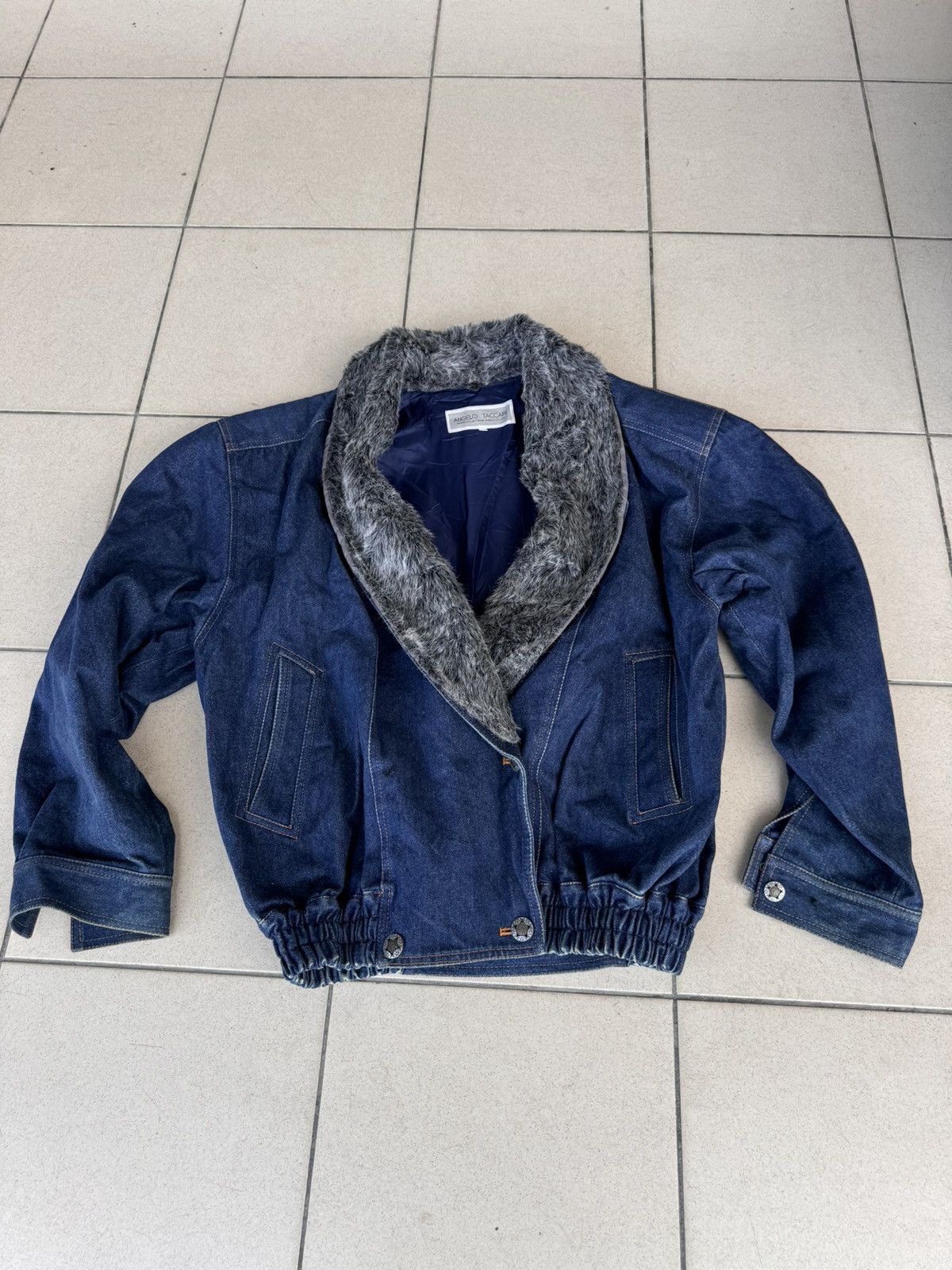 Other Angelo Taccari Fox Embroidered Winter Jeans Jacket Size L Size 44L - 4 Thumbnail