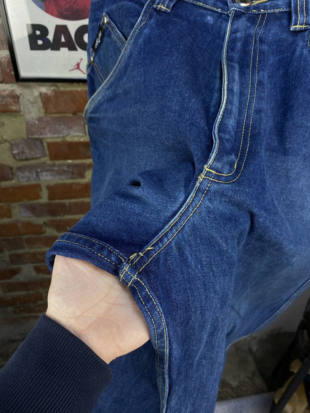 Karl Kani × Vintage Vintage Karl Kani Baggy Big Blue Jeans Size US 34 / EU 50 - 8 Thumbnail