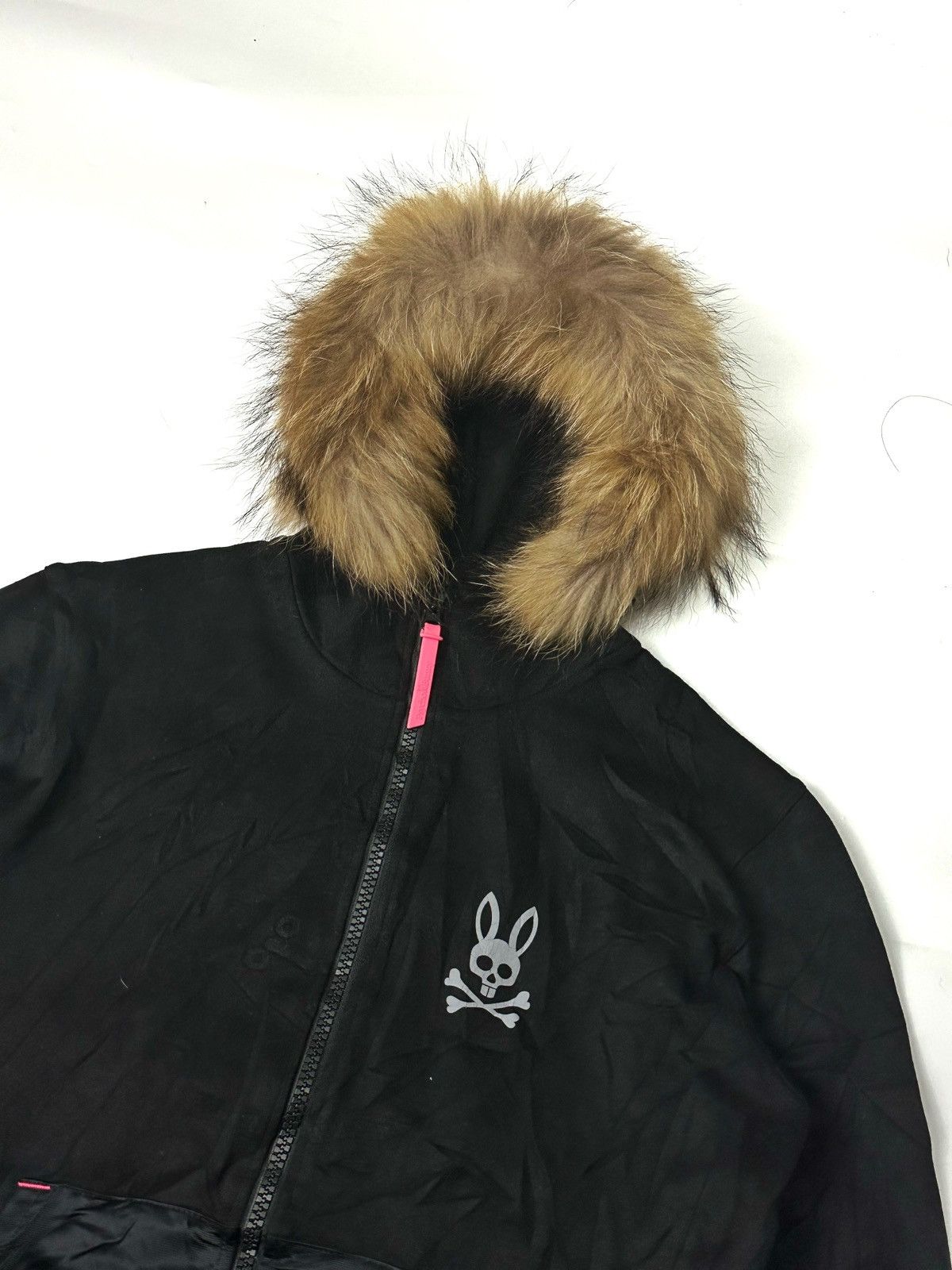 image of If Six Was Nine x Le Grande Bleu L G B Fur Ziphoodie Psycho Bunny in Black, Men's (Size Medium)