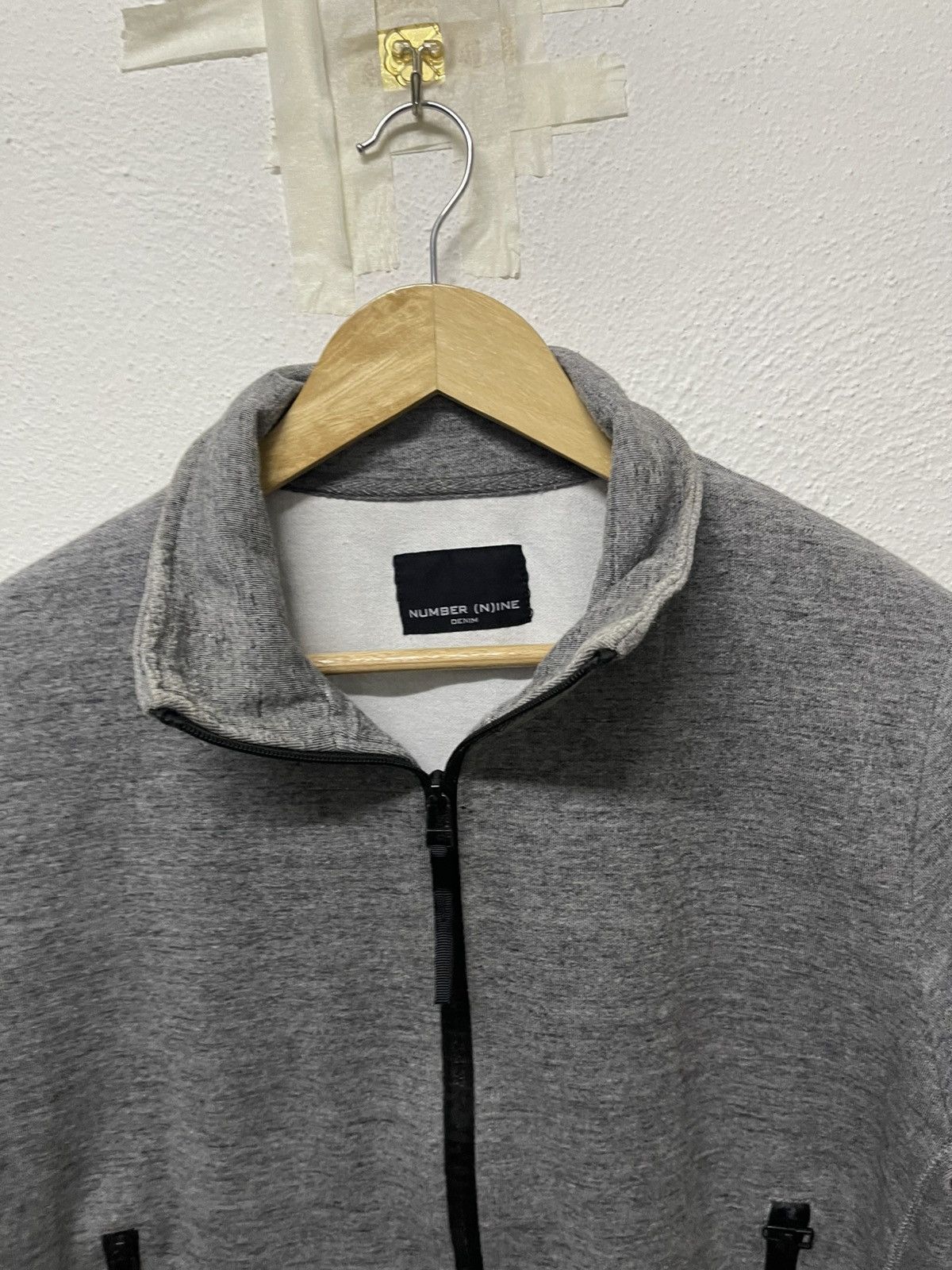 Number (N)ine 2000s NUMBER (N)INE ZIPPER PLAIN SWEATER Size US S / EU 44-46 / 1 - 8 Thumbnail