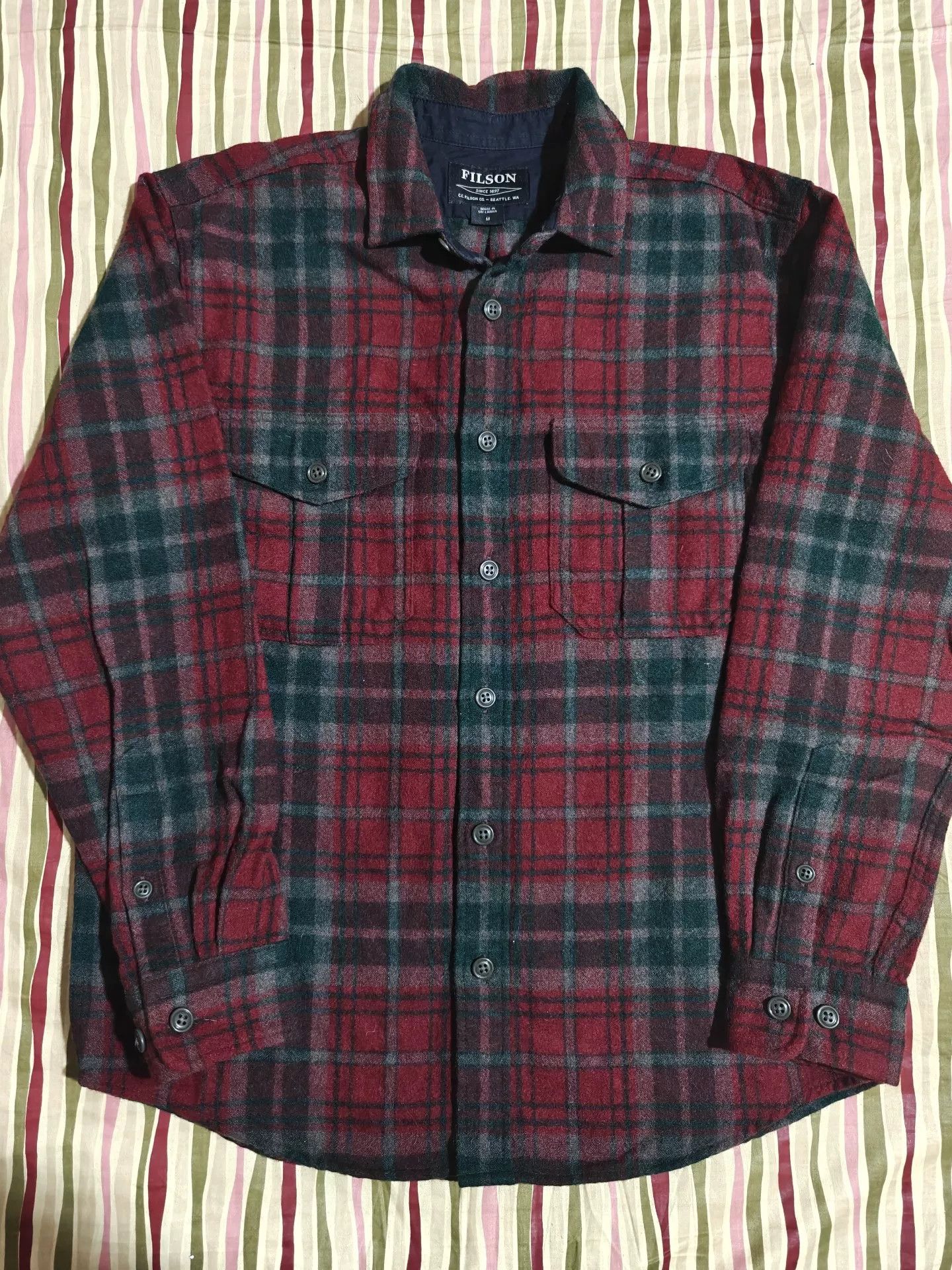 Filson Filson 14897 Northwest Wool Long-Sleeve Shirt Size US M / EU 48-50 / 2 - 1 Thumbnail