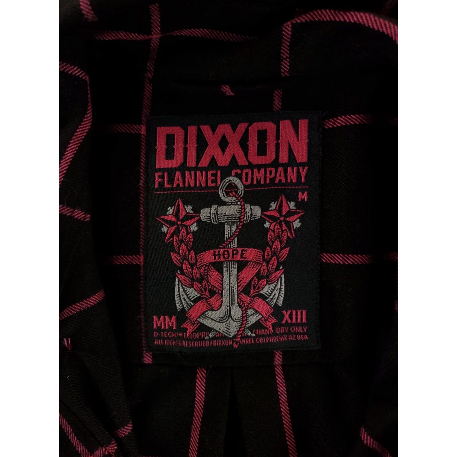 CO Dixxon Flannel Co Hope Button Down Shirt Plaid Black Pink Long Sleeve Mens M Size US M / EU 48-50 / 2 - 3 Thumbnail