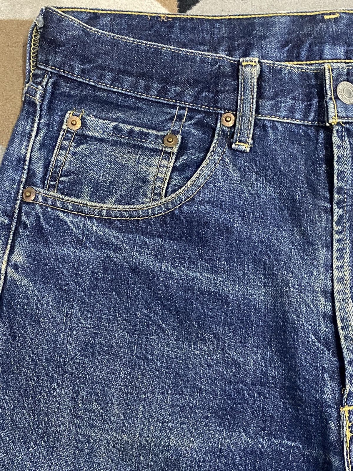 Levi's Vintage Clothing Japan Vintage Levis 503B 90’s Big E Selvedge Short Jeans Size US 31 - 3 Thumbnail
