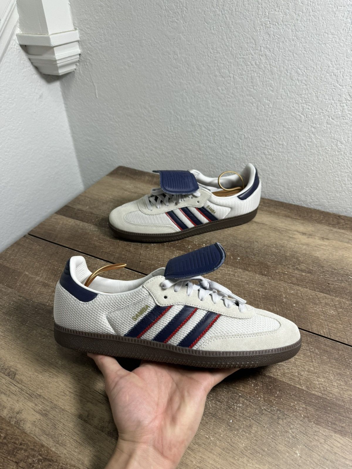 Adidas SAMPLE Adidas Samba LT Crystal White Dark Blue Size 11 NEW Size US 11 / EU 44 - 1 Thumbnail