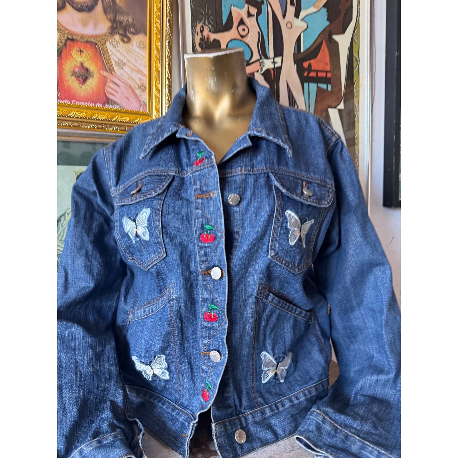 UNIF Kiko For Unif Denim Jacket Size Mens Small/Ladies Large Size S / US 4 / IT 40 - 2 Thumbnail