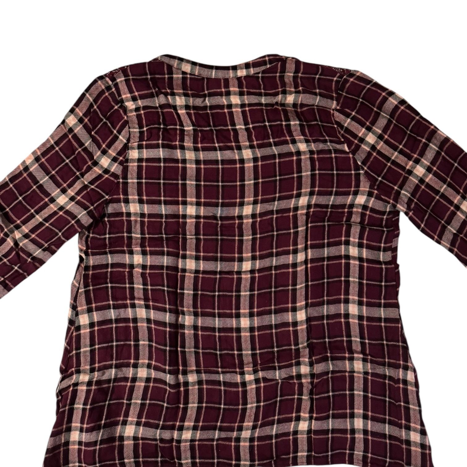 Other Self Esteem Women’s Lightweight Red Plaid Flannel Shirt XL Size XL / US 12-14 / IT 48-50 - 5 Thumbnail