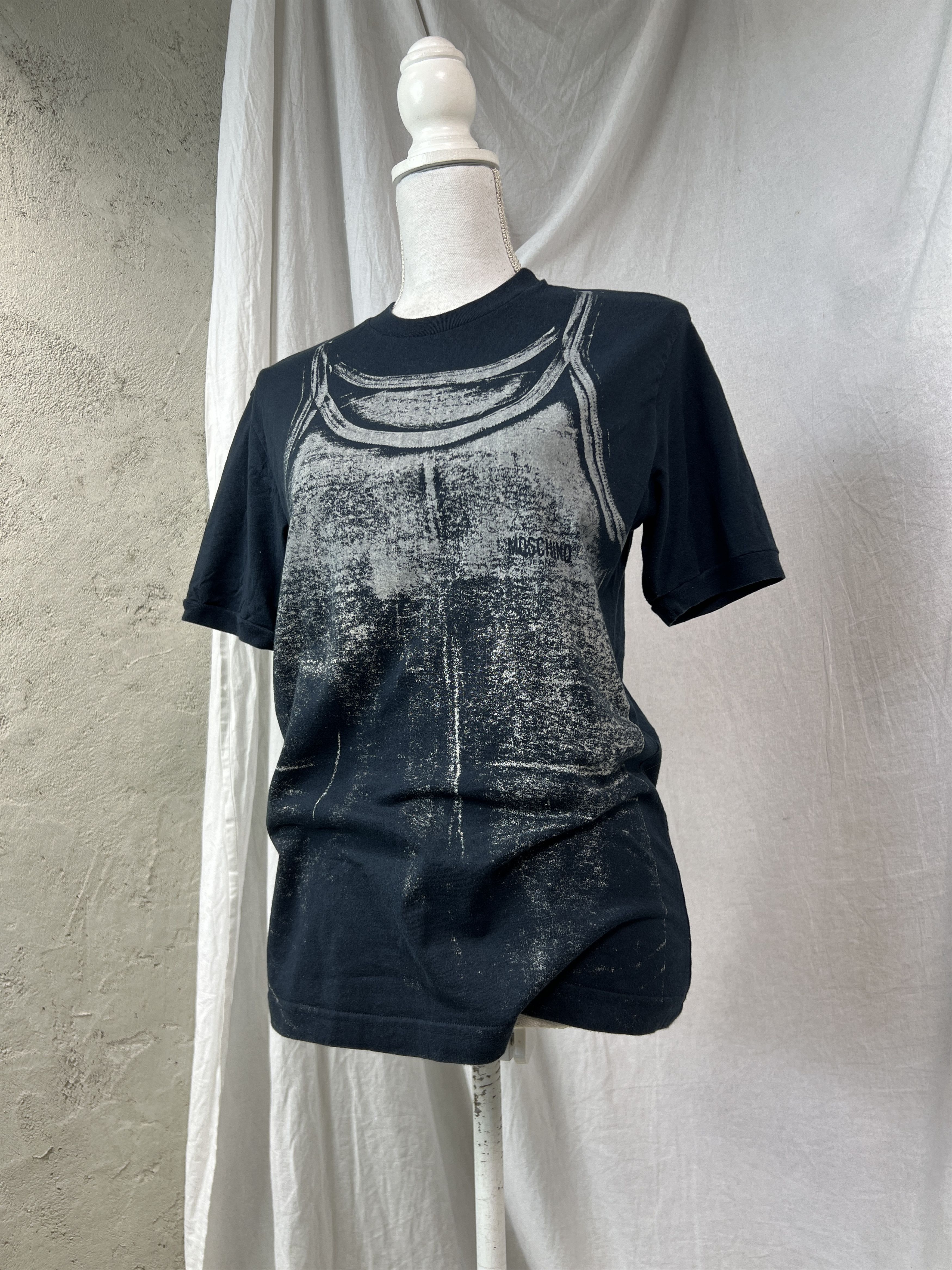 Vintage Avant Garde Moschino Printed Top Y2K