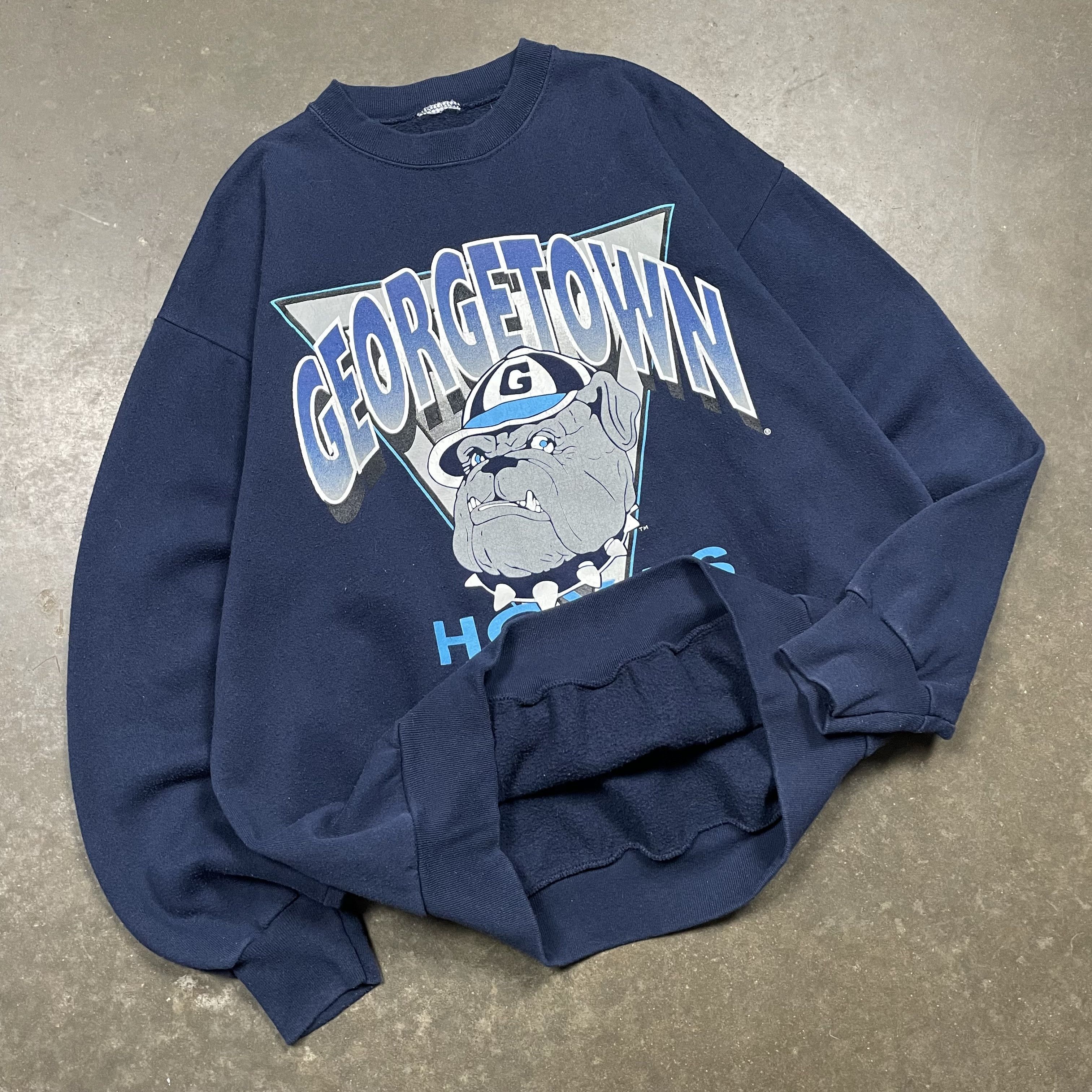 Vintage Vintage Georgetown Hoyas Crewneck 80s University Bulldog Size US XL / EU 56 / 4 - 3 Thumbnail