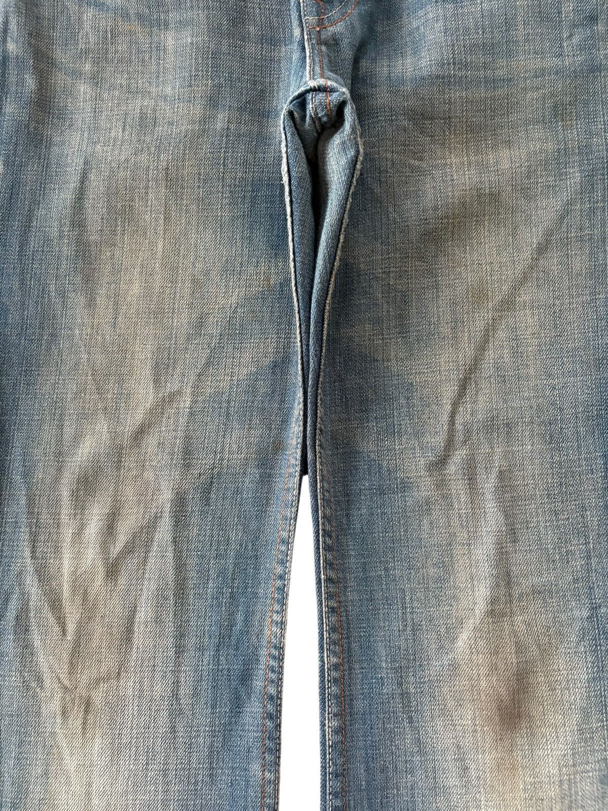 FCUK Vintage Fcuk Mud Wash Distressed Flare Jeans Size US 31 - 3 Thumbnail