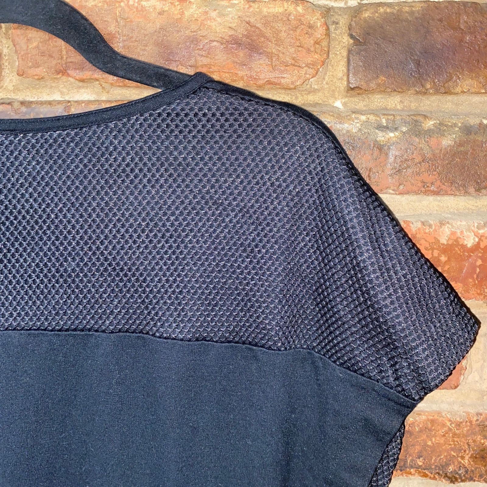 Mango Mango MNG Black Metallic Mesh Short Sleeve Mini Dress XS Size XS / US 0-2 / IT 36-38 - 6 Thumbnail