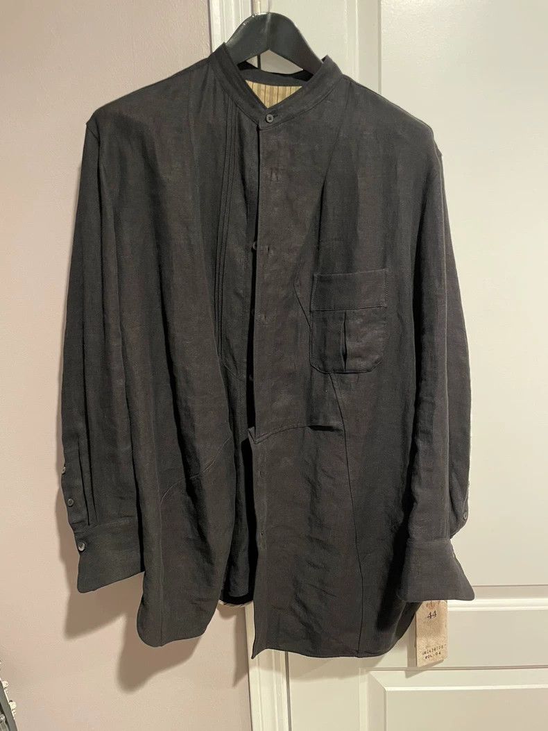 Ziggy Chen ZiggyChen 24AW asymmetrical hem crew-neck shirt | Grailed