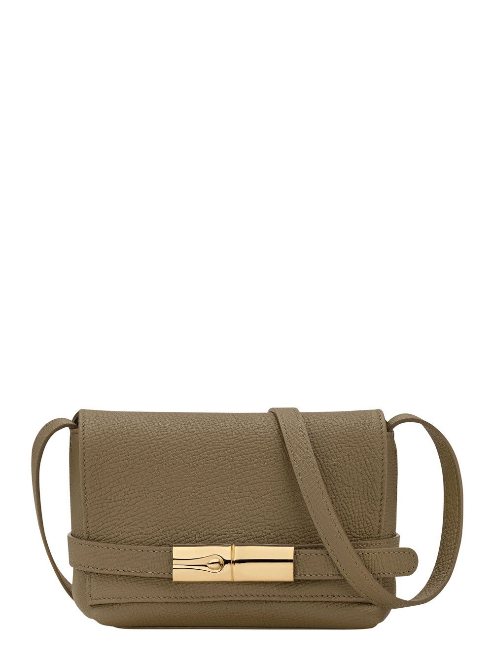 Longchamp 'Le Smart Flow' Green Crossbody bag with Front Plate and Adjustable Strap in Leather for Women Size ONE SIZE - 1 Thumbnail