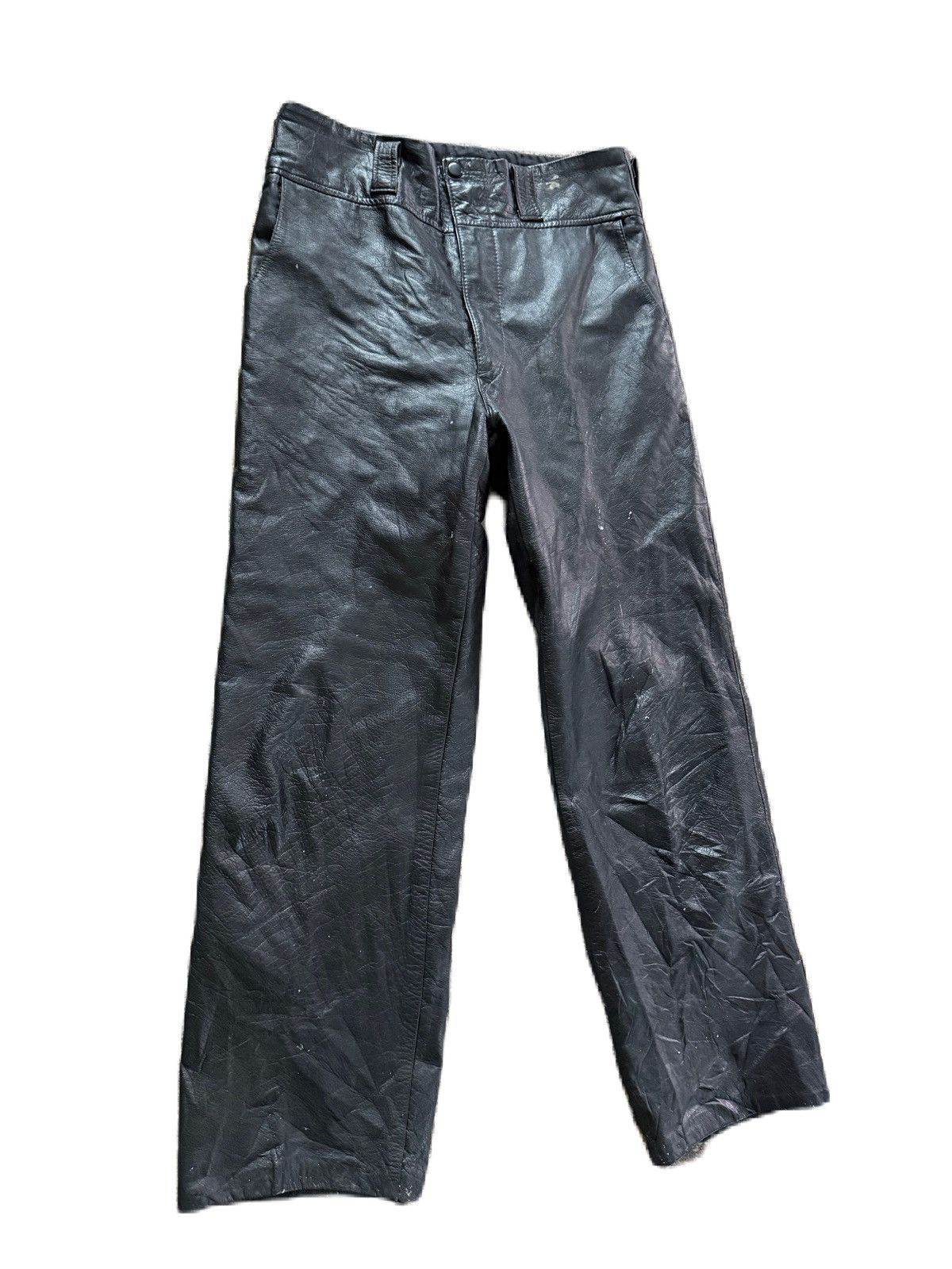 Kadoya Hedi Slimane Dior Luster Style Biker Moto Real Leather Pants Size US 32 / EU 48 - 2 Thumbnail