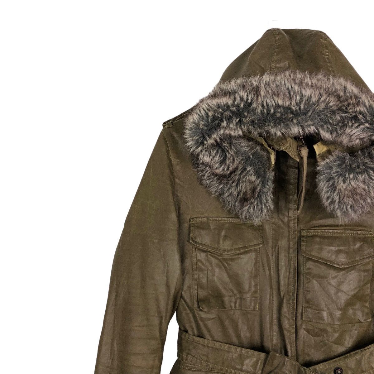 Diesel 🔥Vintage Biker Jacket Robed Diesel Mink Fur Hoodie Size US M / EU 48-50 / 2 - 7 Thumbnail