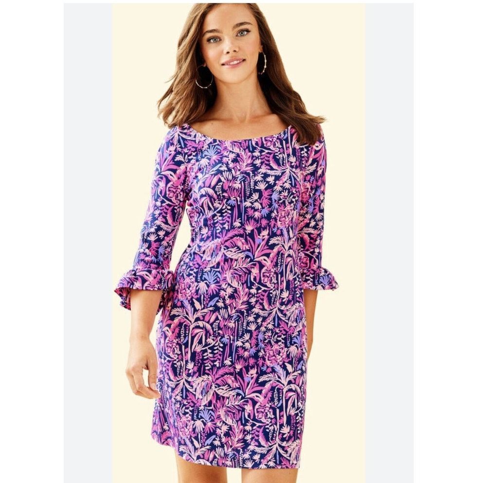 NWOT Lilly Pulitzer Sophie Dress Sz S Tropical Monkey Print