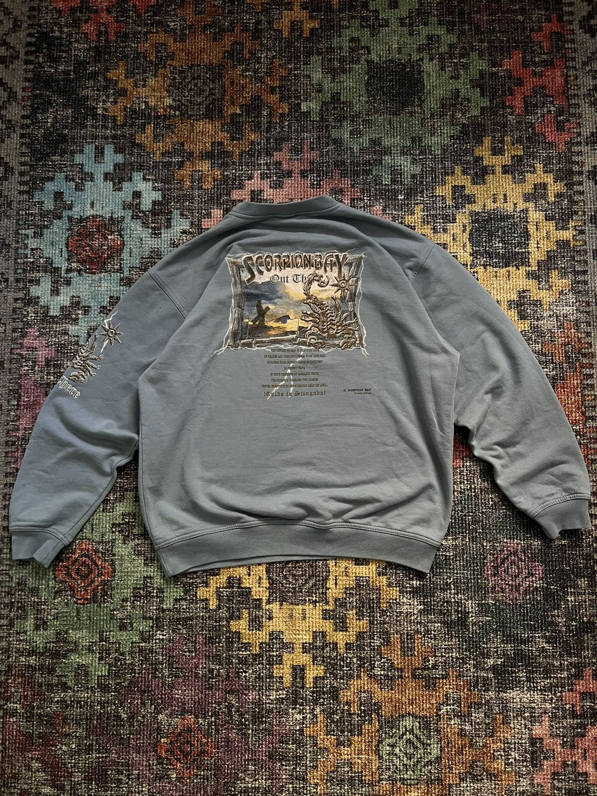 Scorpion Bay Big Logo Overprinted 90s Sweatshirt Crew Neck‼️