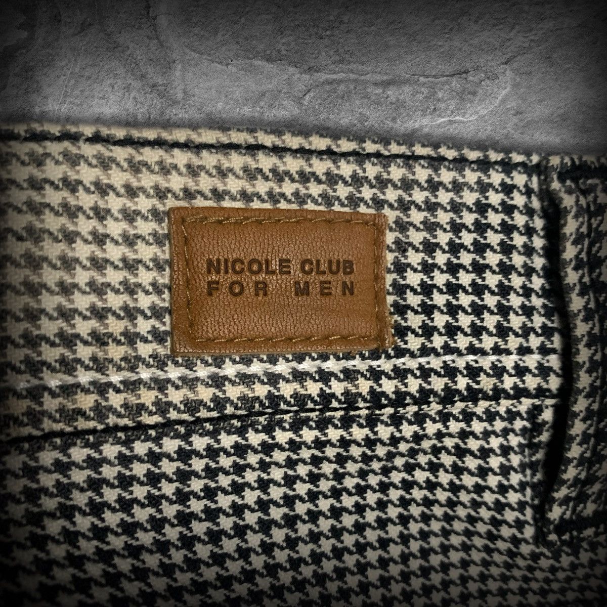 Nicole Club Nicole Club For Men Houndstooth Pattern Denim Pants Size US 30 / EU 46 - 10 Thumbnail