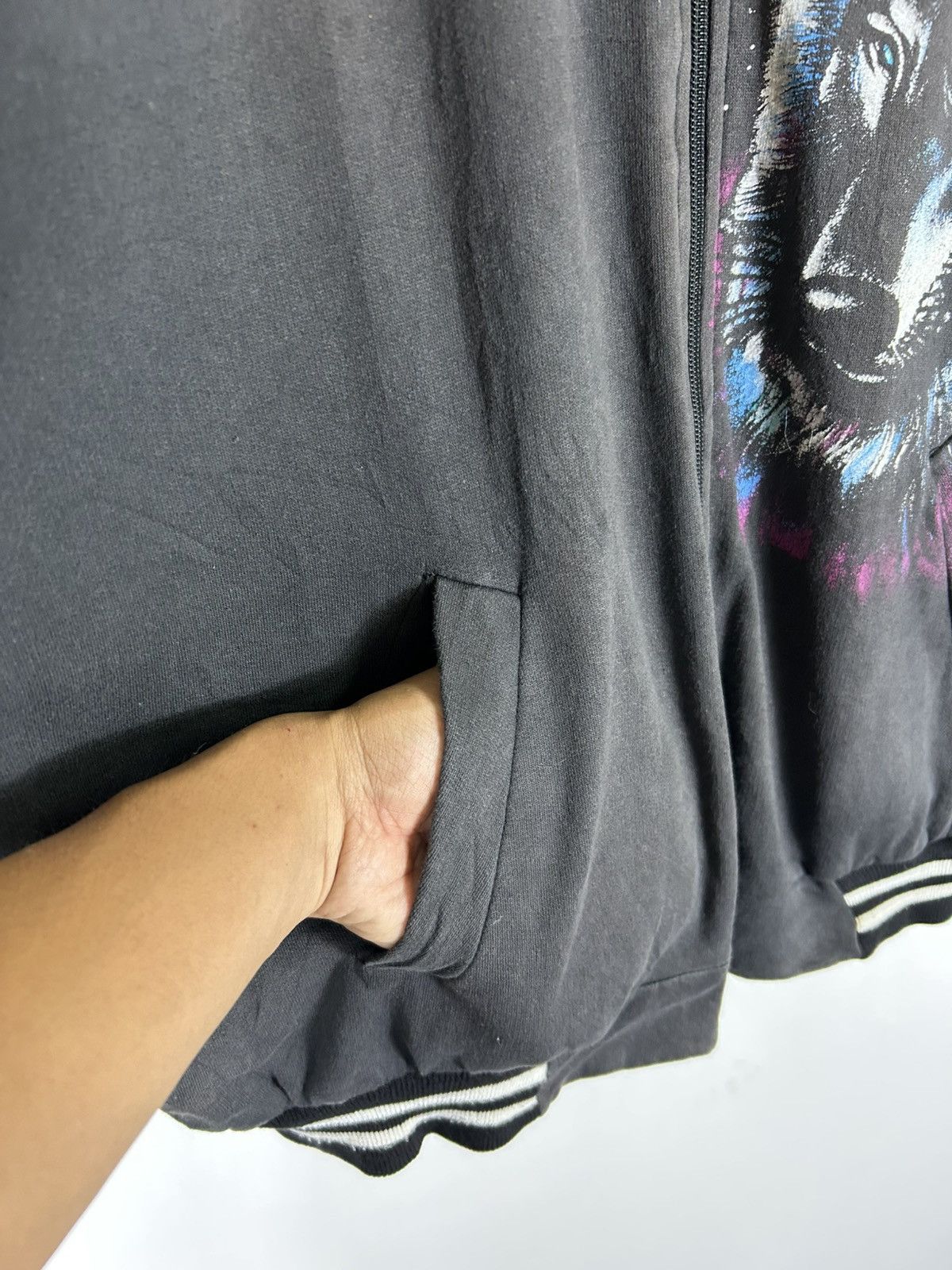 Vintage ⚡️Vintage 90’s Animal Baggy Bomber Jacket Size US L / EU 52-54 / 3 - 6 Thumbnail