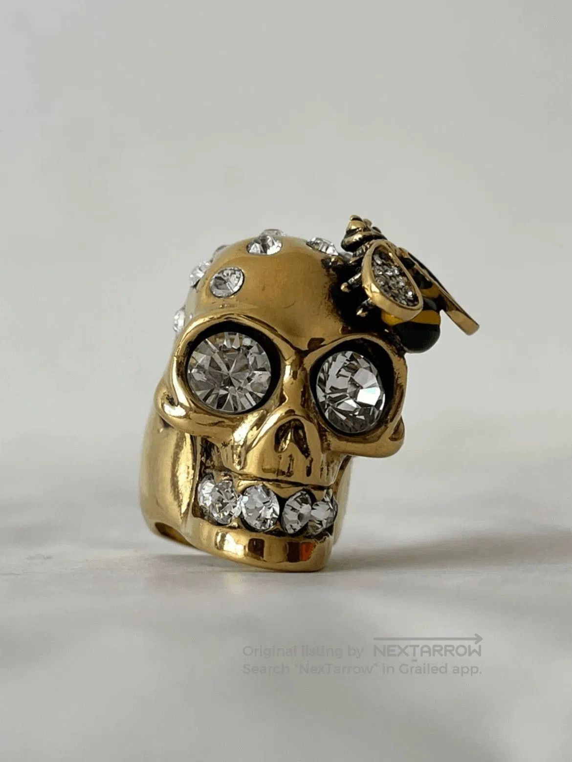Alexander McQueen Alexander McQueen Ice Bee Skull Ring. Size ONE SIZE - 4 Thumbnail