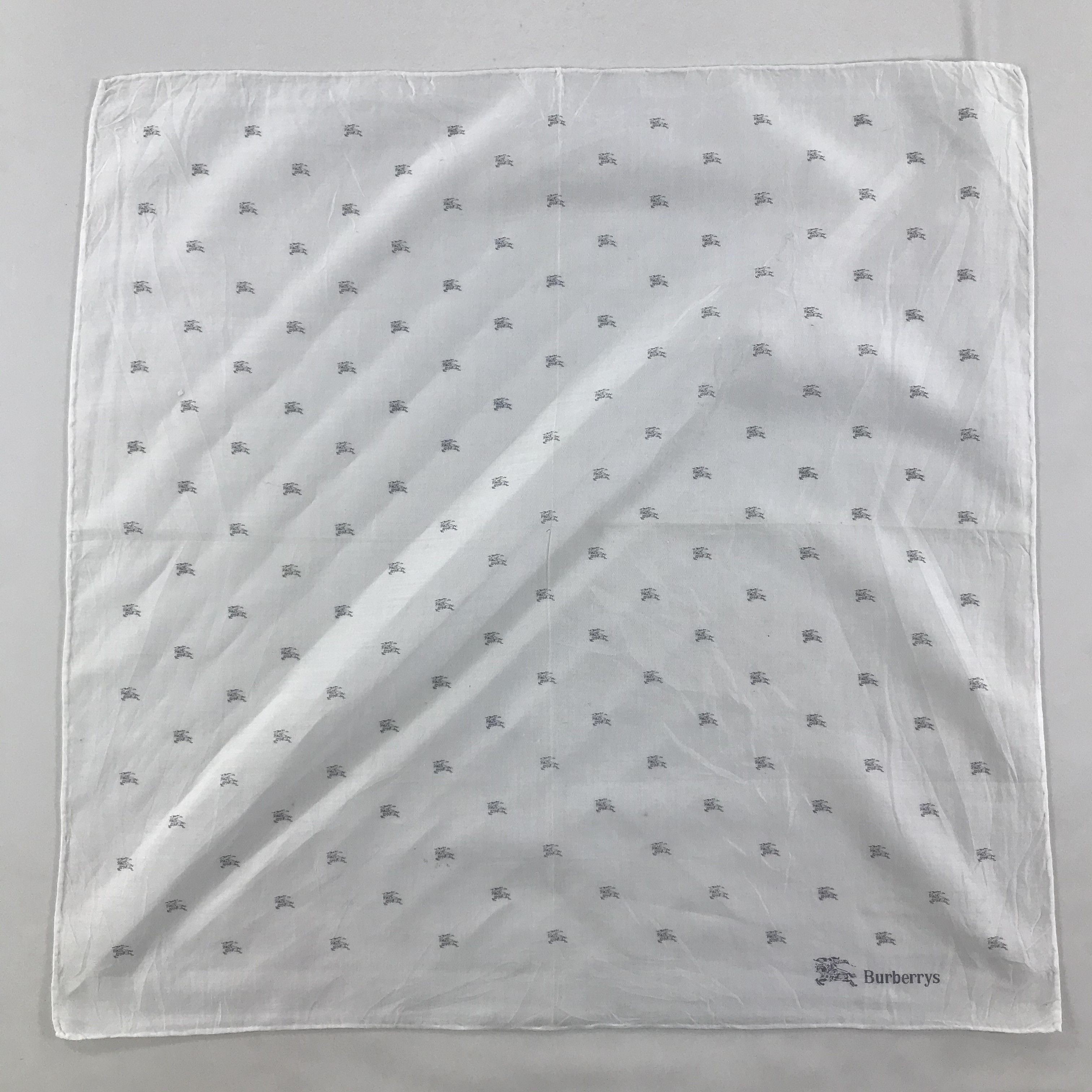 Burberry × Vintage Burberry Bandana / Handkerchief / Neckerchief - S1390 Size ONE SIZE - 1 Thumbnail