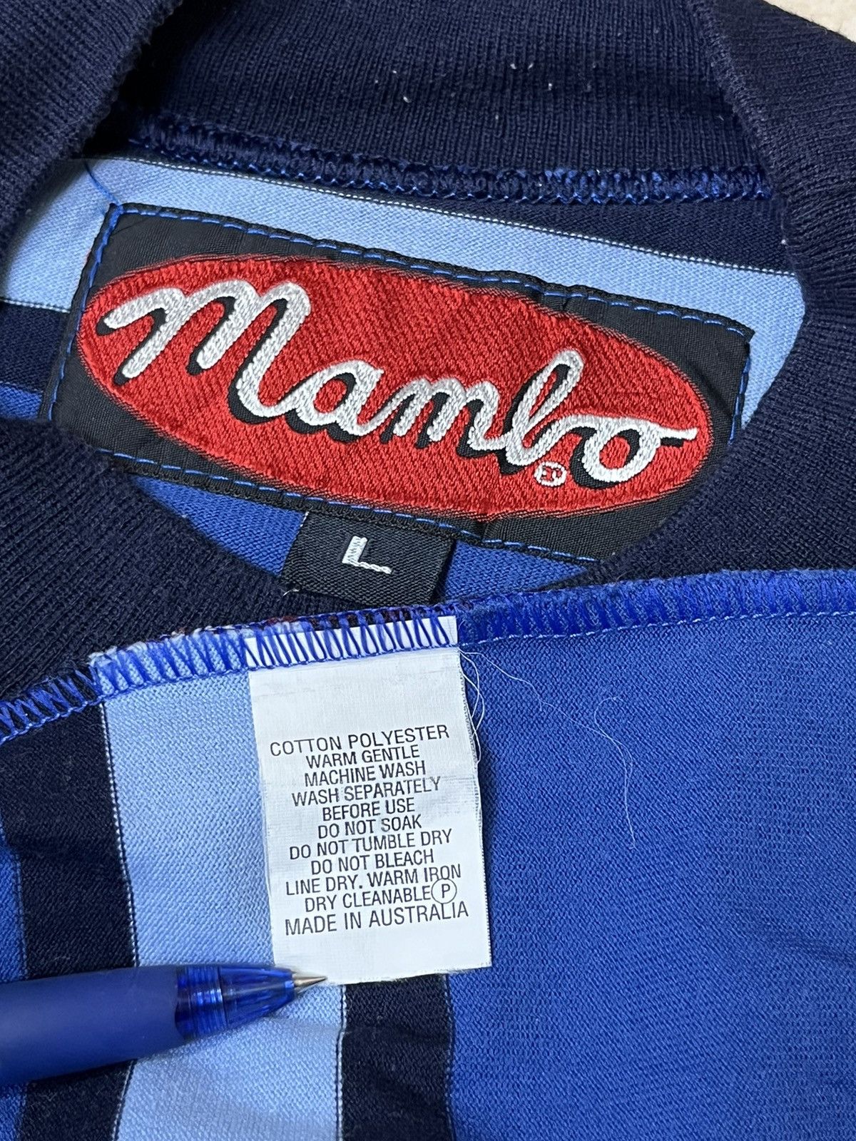Mambo VINTAGE MAMBO SMALL LOGO STRIPED TEE SHIRT Size US L / EU 52-54 / 3 - 9 Thumbnail