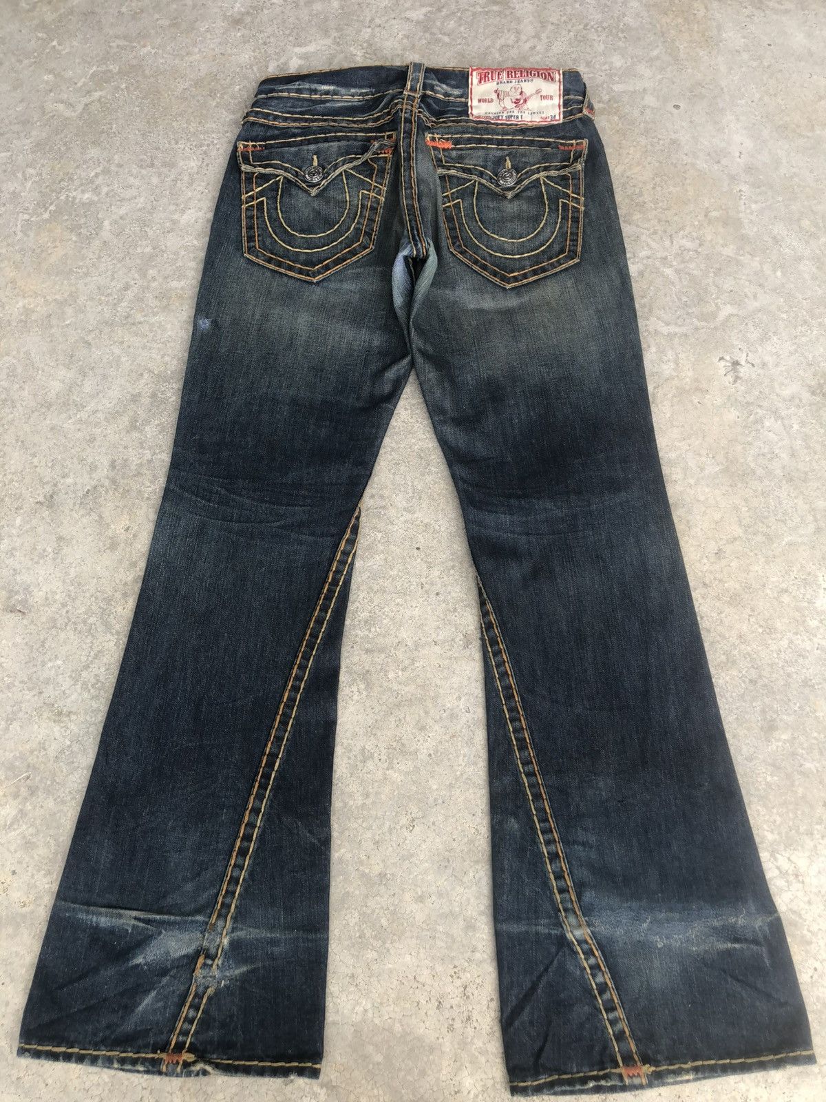 True Religion Vintage True Religion Flared Jeans Distressed Jeans Size US 32 / EU 48 - 2 Thumbnail